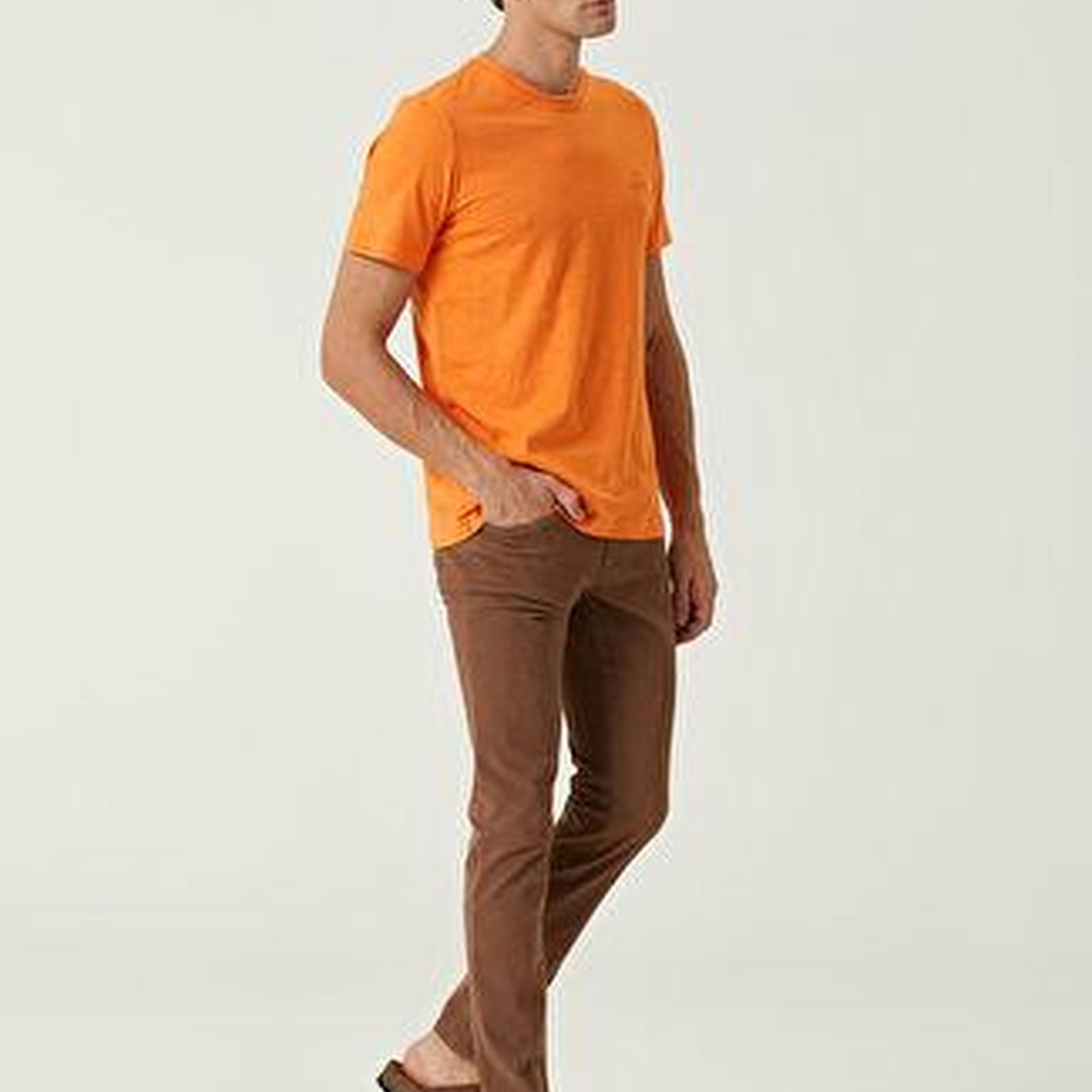 Turuncu Flamlı T-shirt