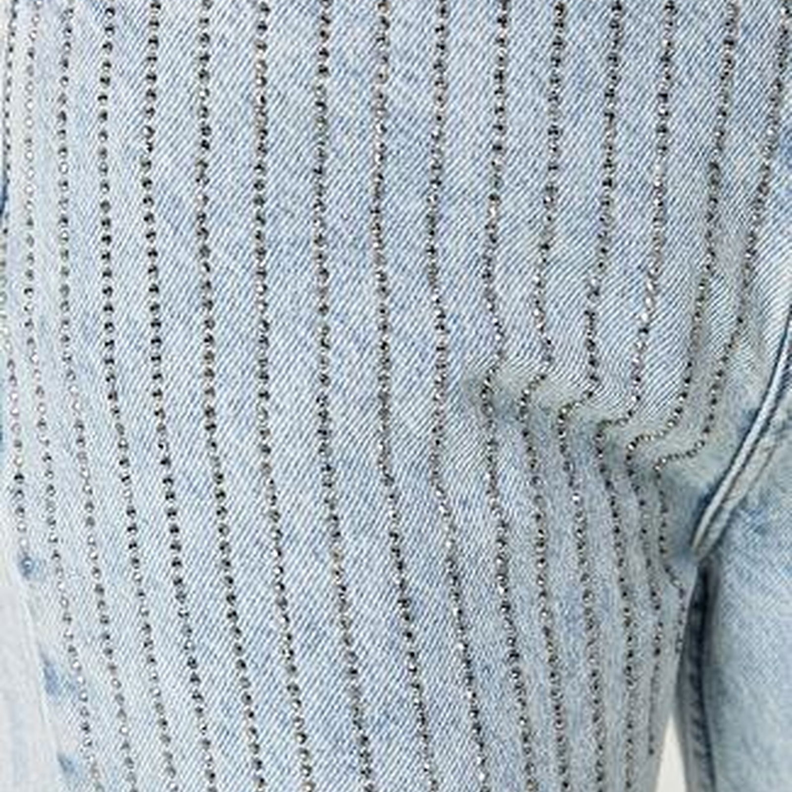 Mom Fit Mavi Hotfix Jean Pantolon