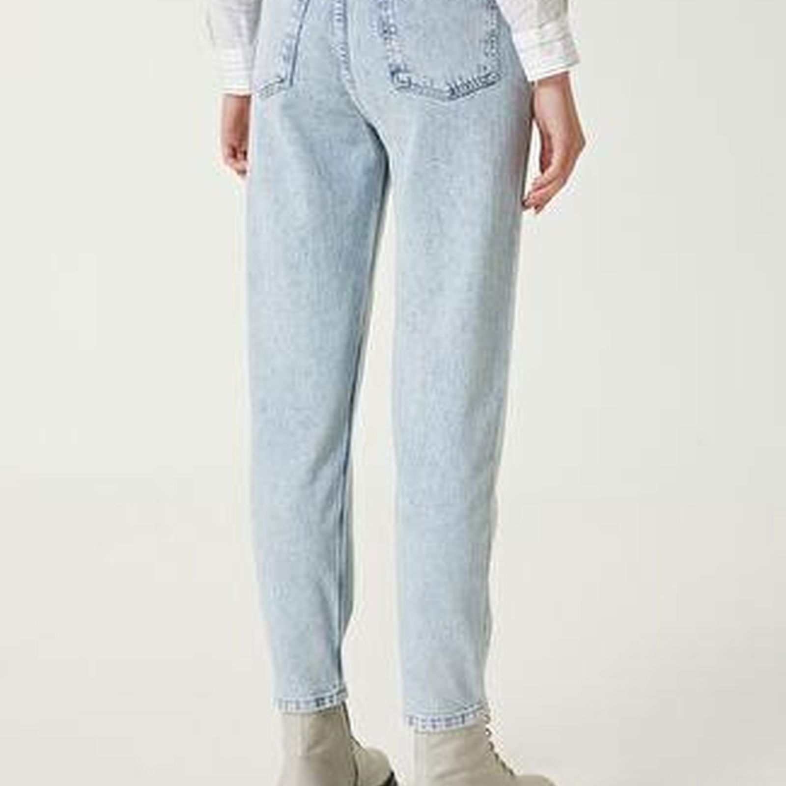 Mom Fit Mavi Hotfix Jean Pantolon