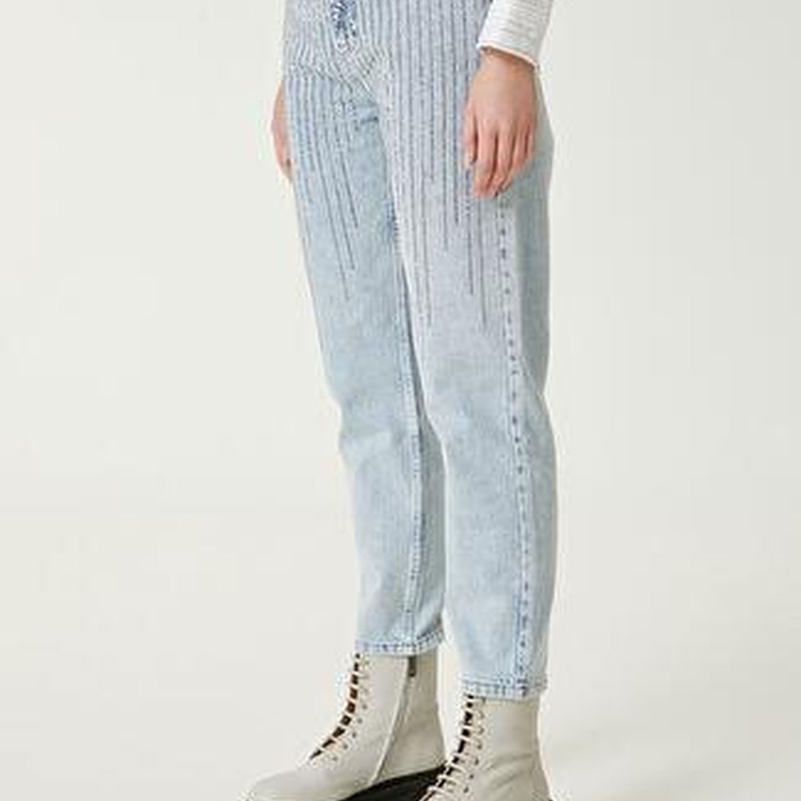 Mom Fit Mavi Hotfix Jean Pantolon
