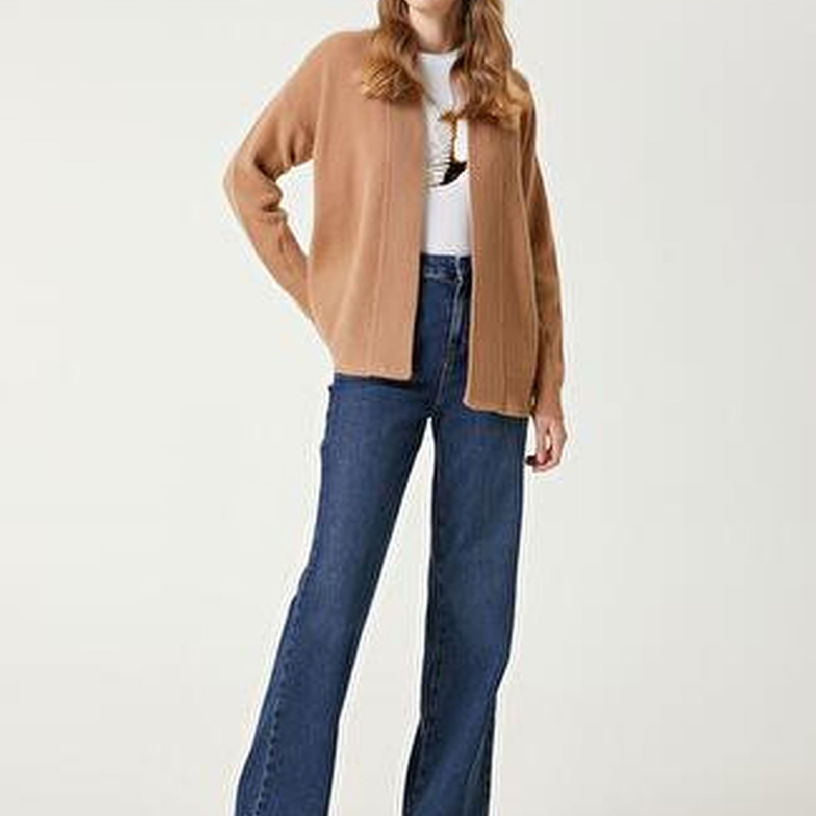 Camel Yün Hırka
