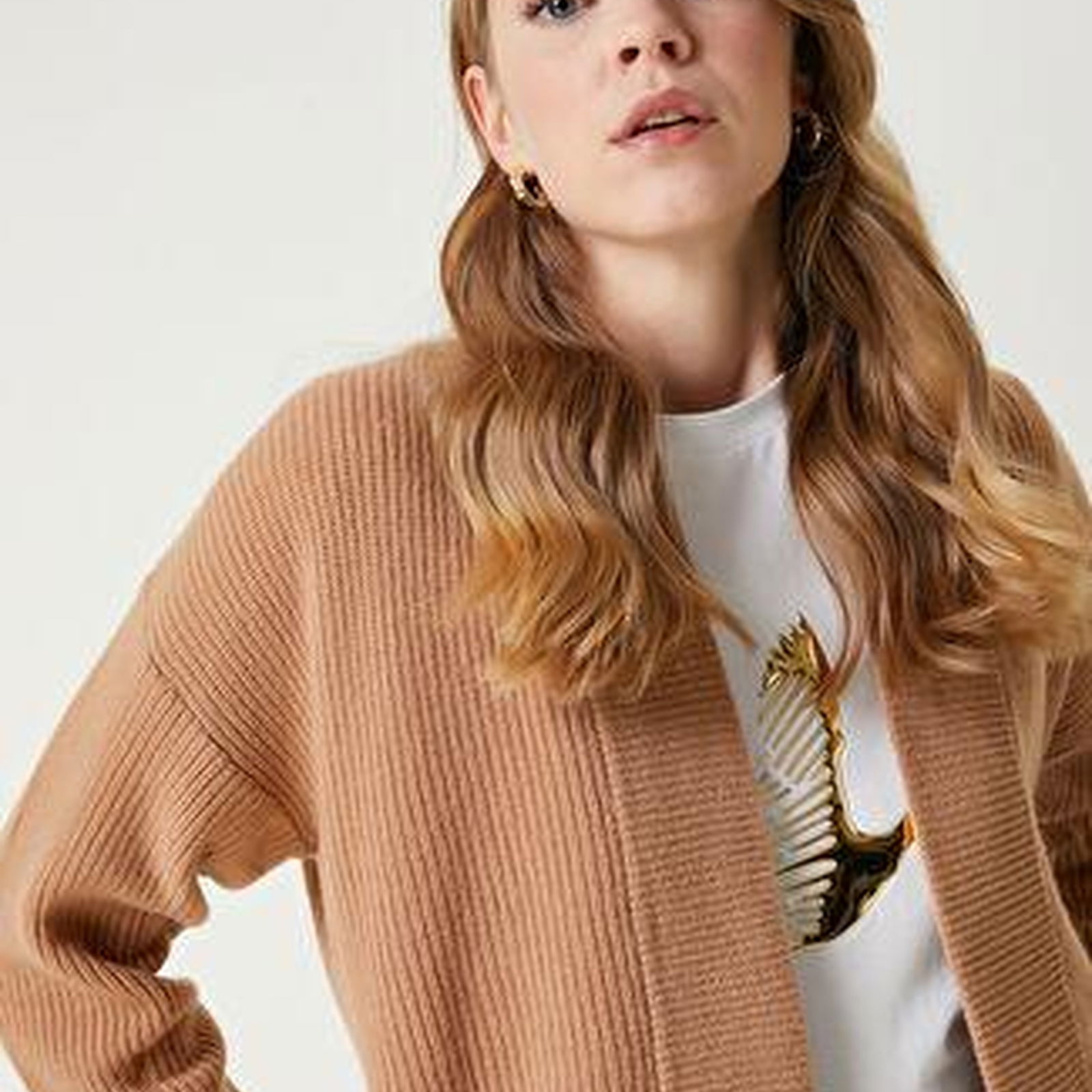 Camel Yün Hırka