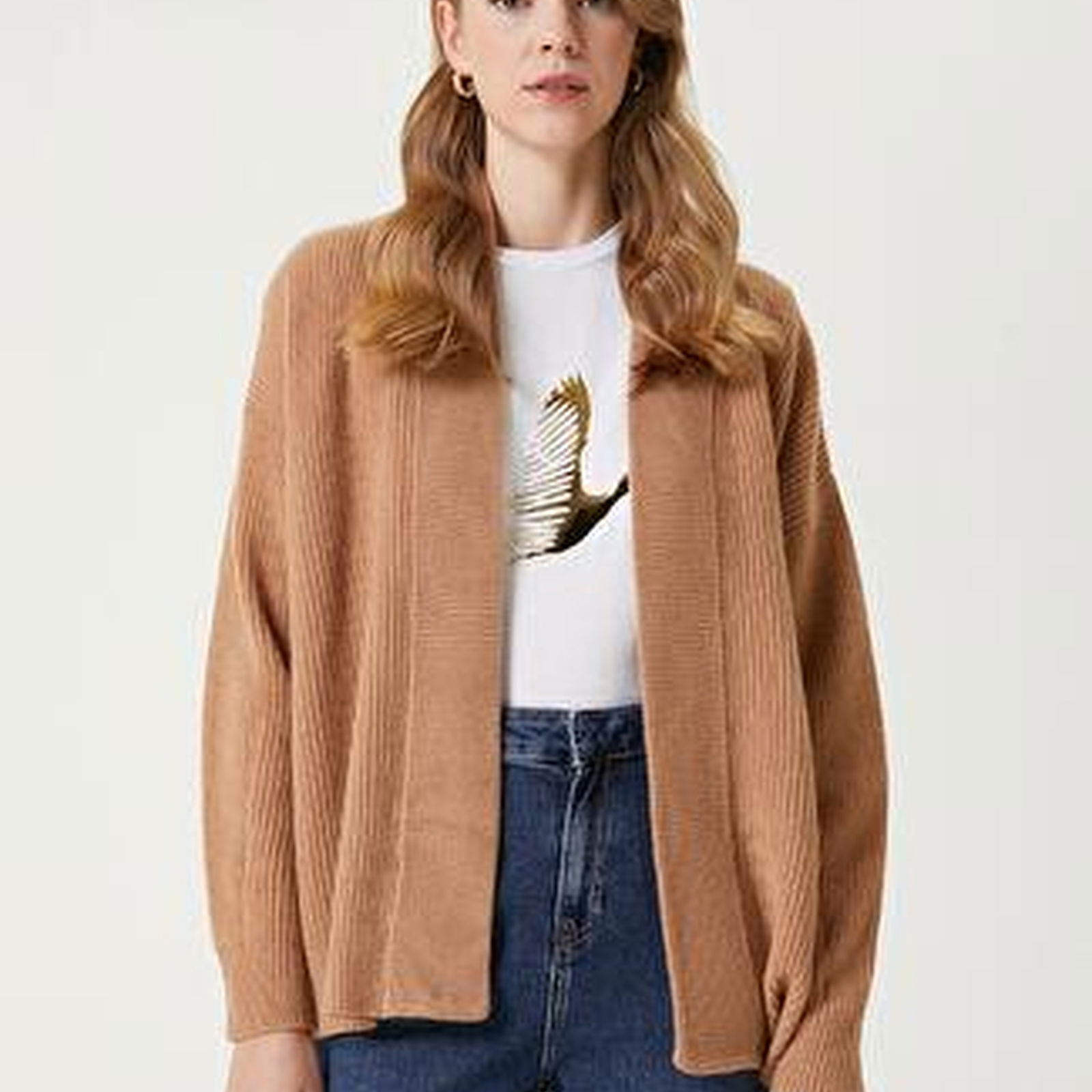 Camel Yün Hırka