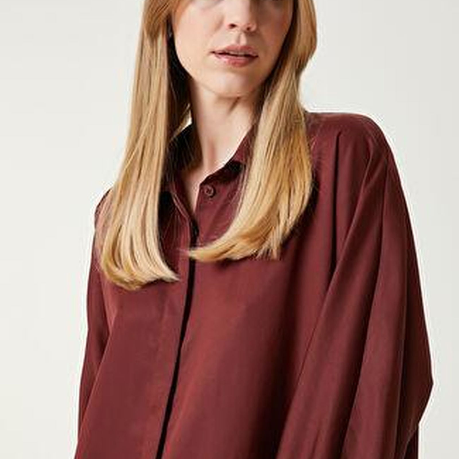 Bordo Twill Gömlek