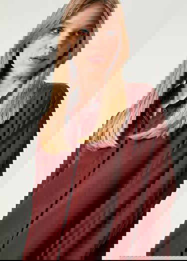  Bordo Twill Gömlek