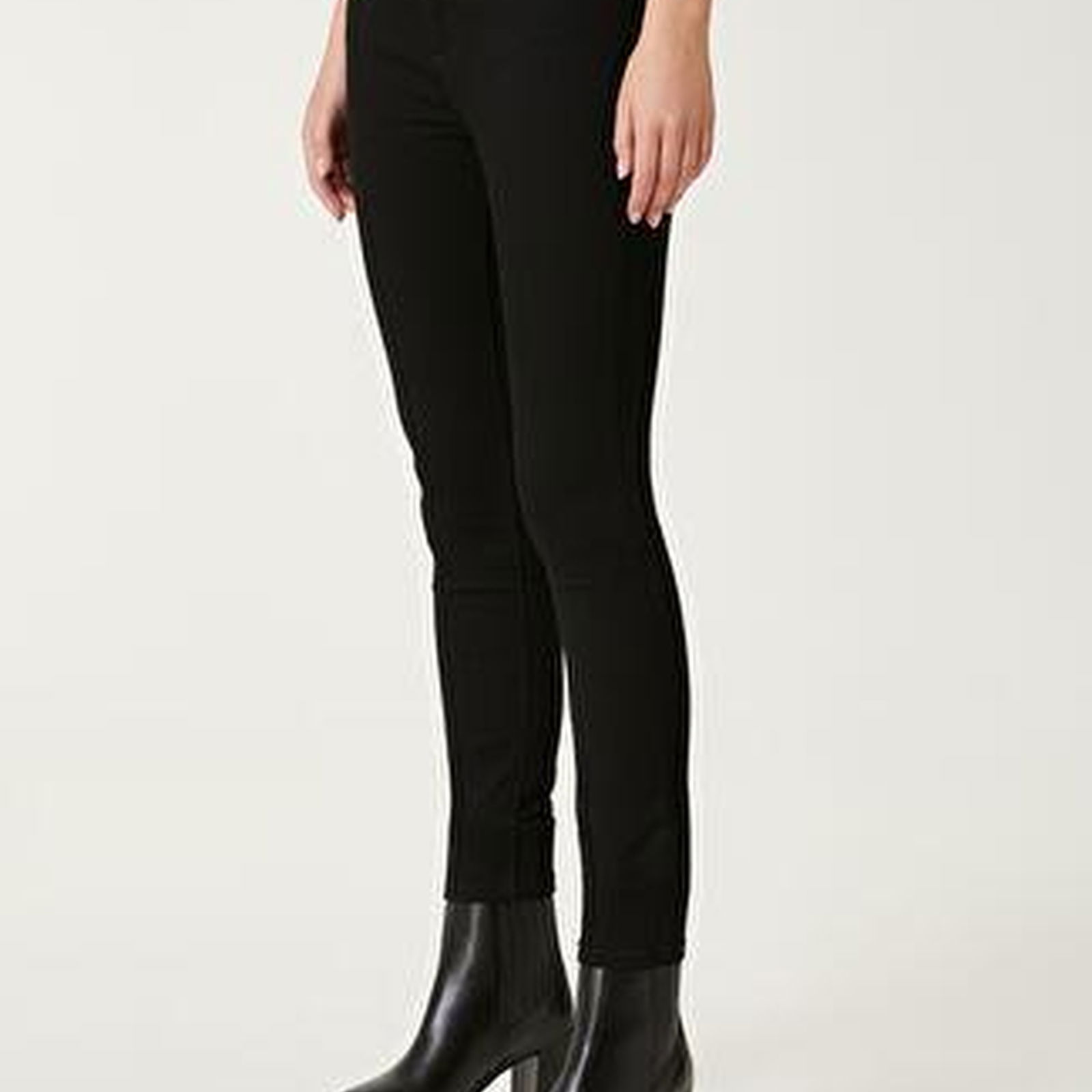 Siyah Skinny Organik Pamuk Jean Pantolon