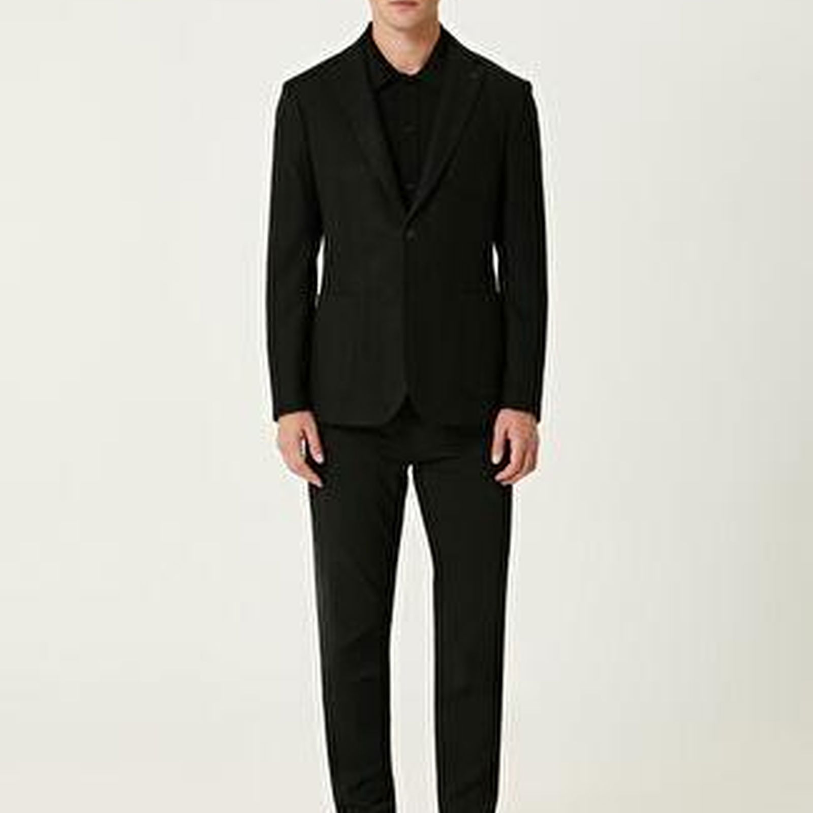 Siyah Yün Kaşe Blazer