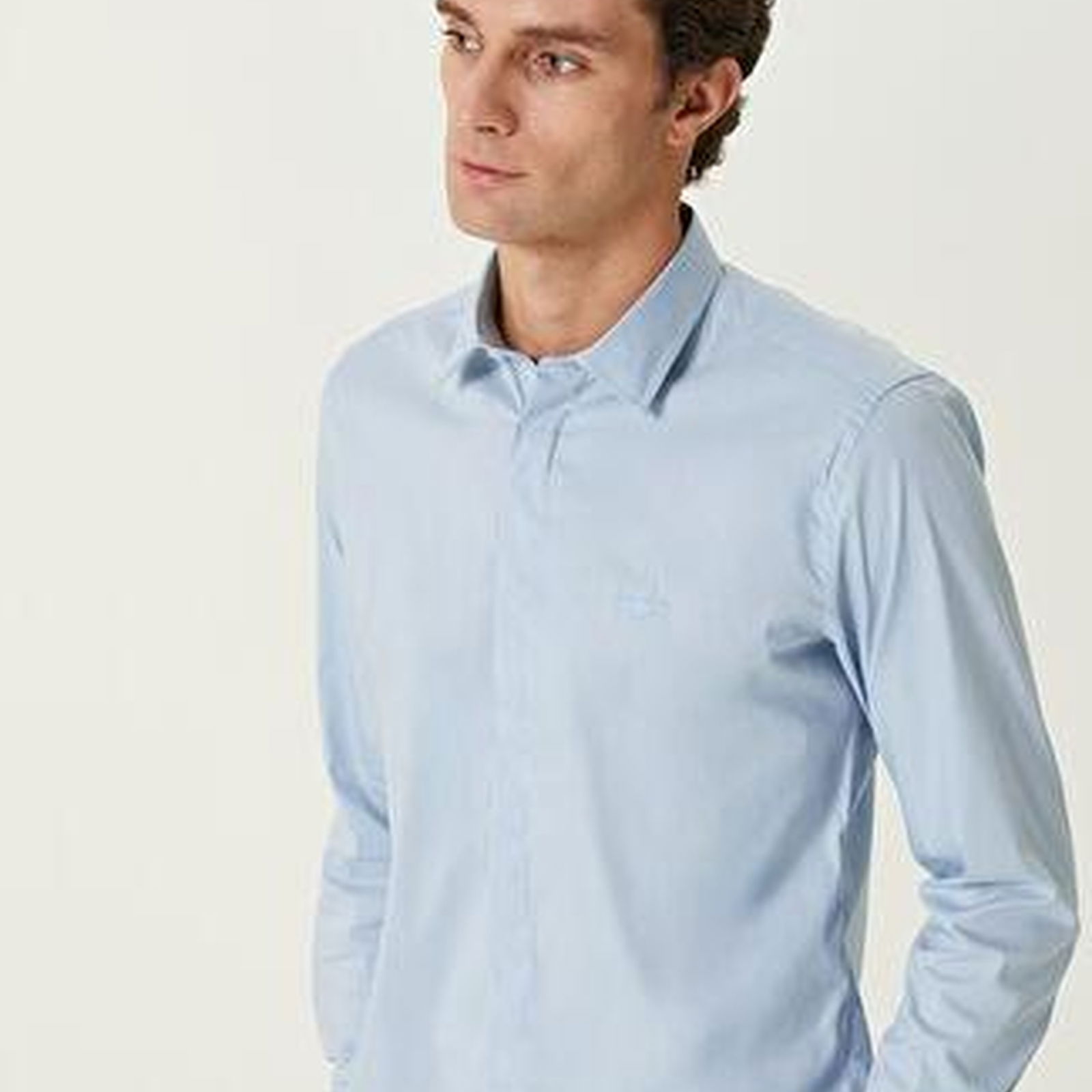 Slim Fit Mavi Gömlek
