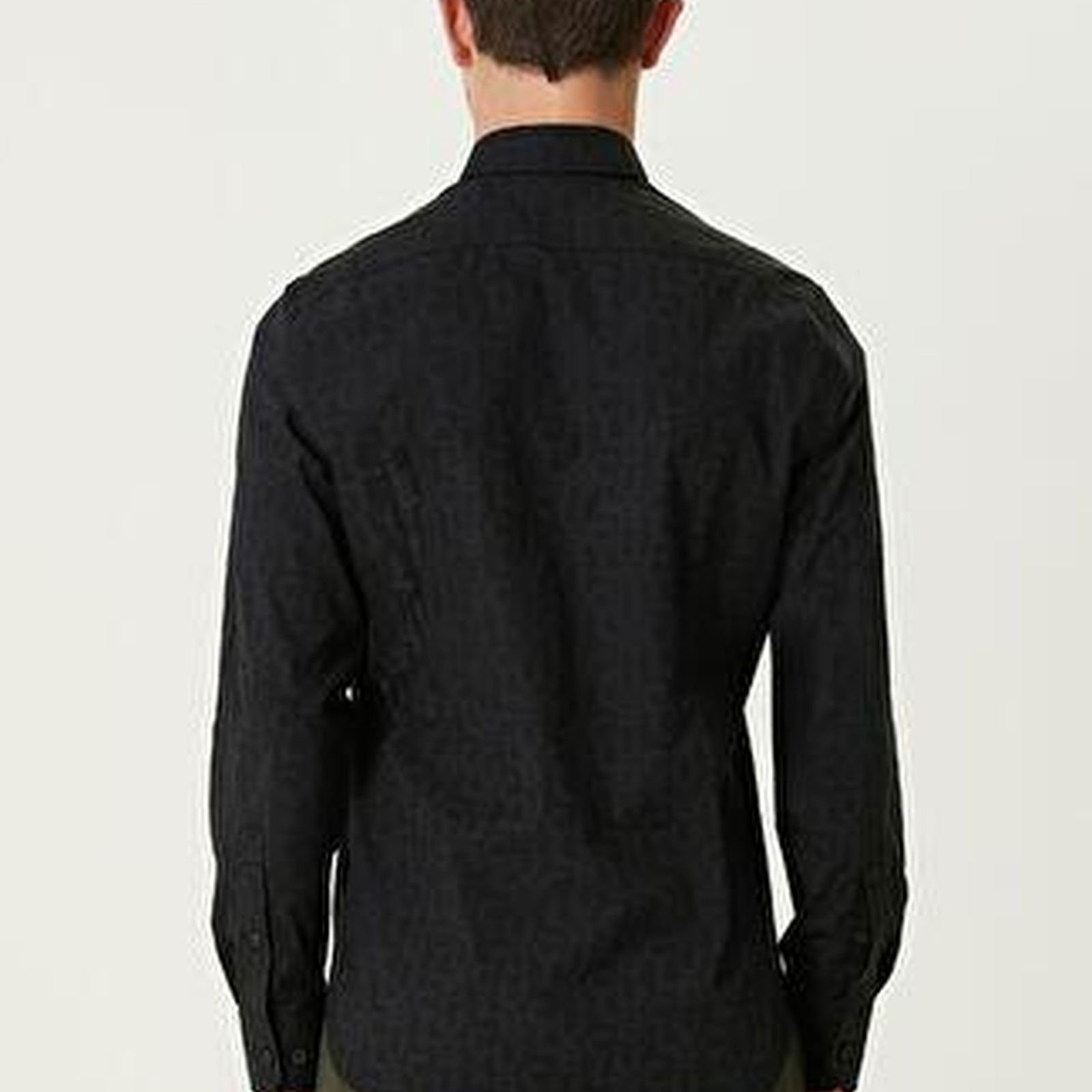 Slim Fit Siyah Gömlek