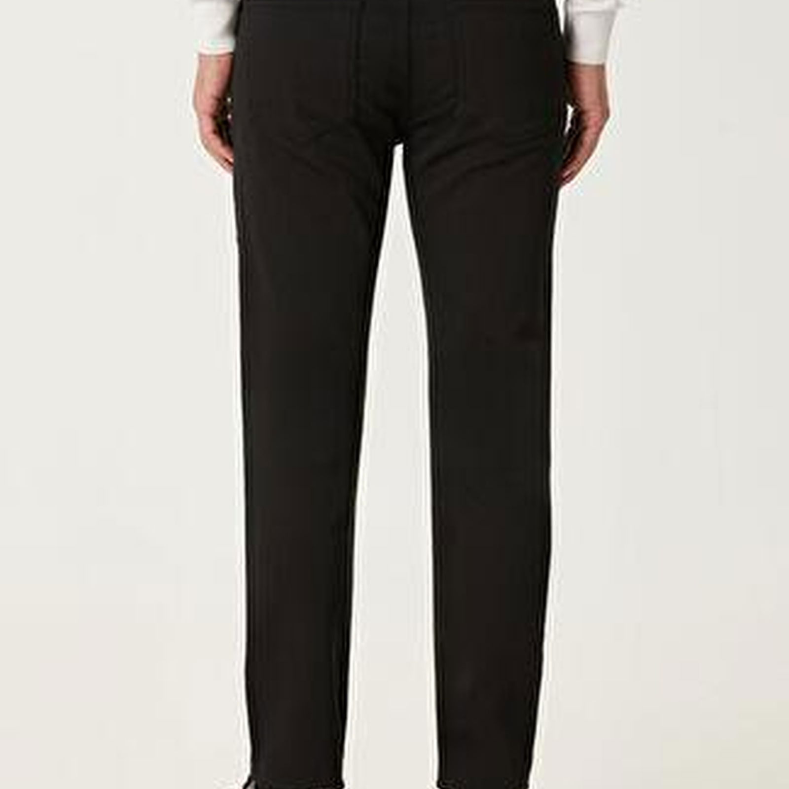 Slim Fit Siyah Extra Stretch Non Denim Pantolon
