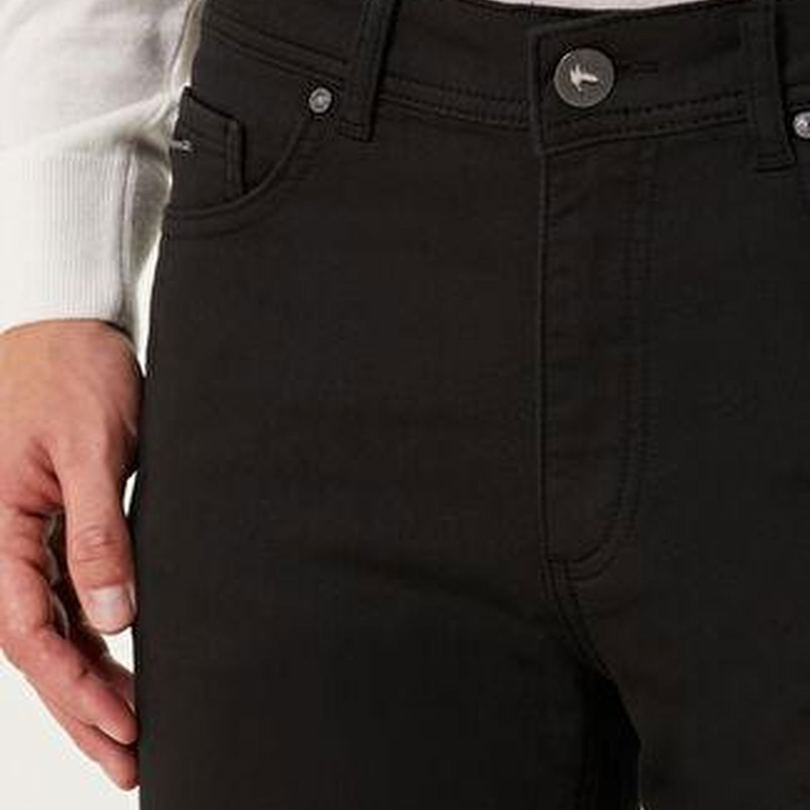 Slim Fit Siyah Extra Stretch Non Denim Pantolon