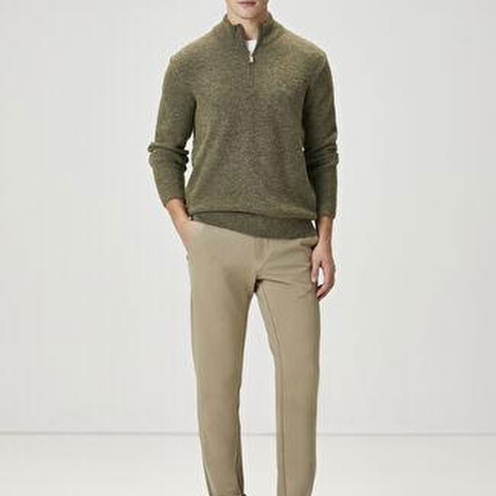 Koyu Bej Chino Pantolon
