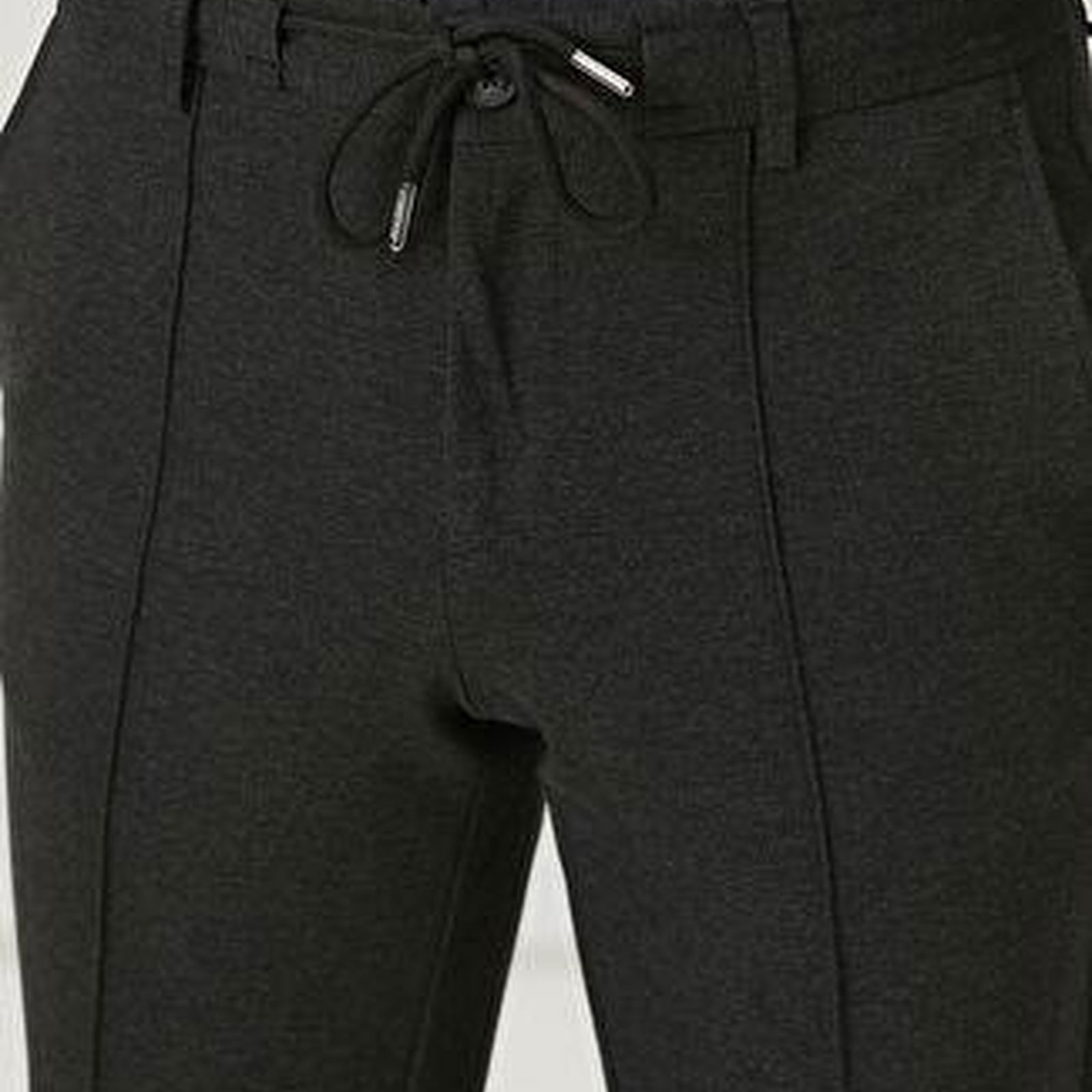 Antrasit Melanj Beli Kordonlu Spor Pantolon