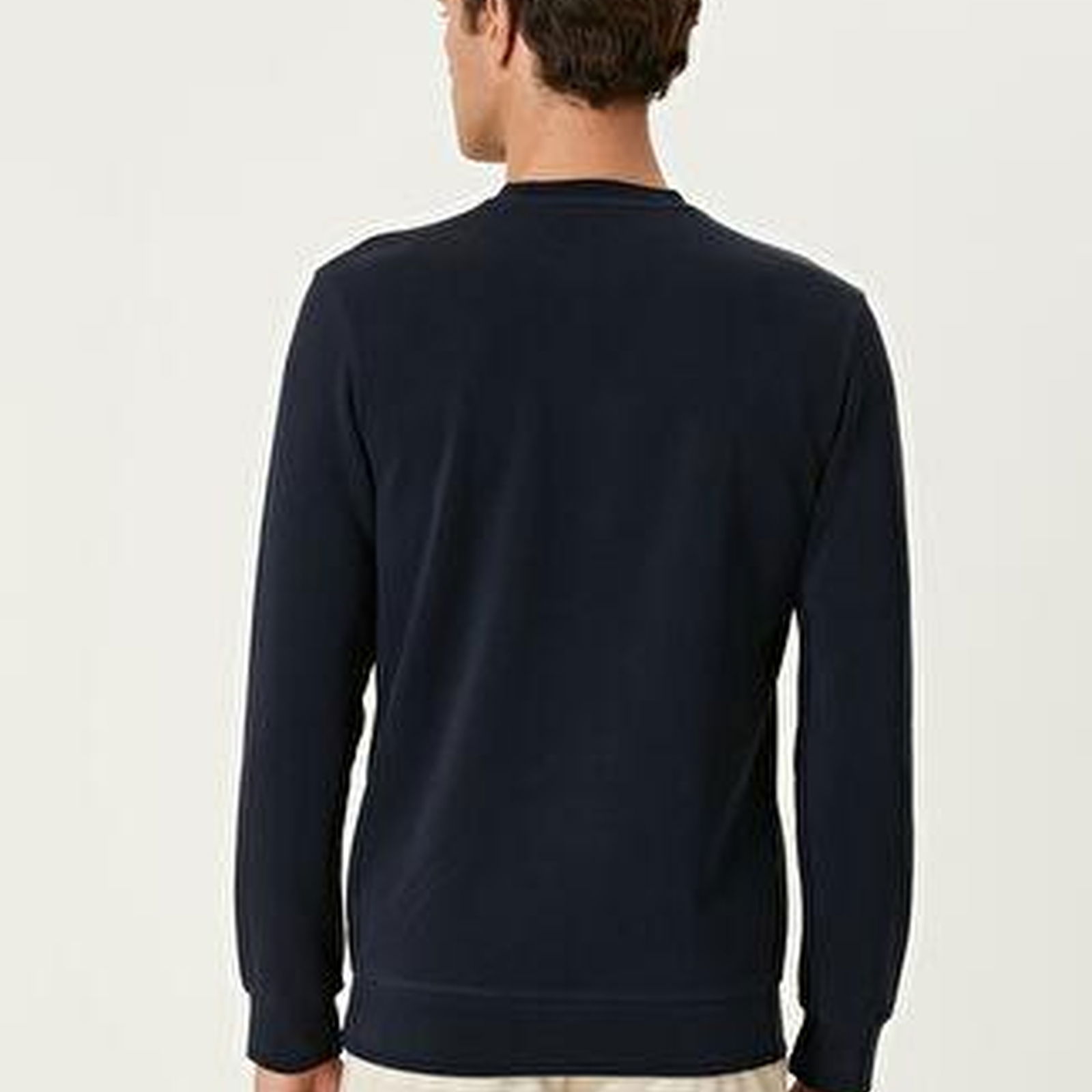 Lacivert Logo Detaylı Sweatshirt