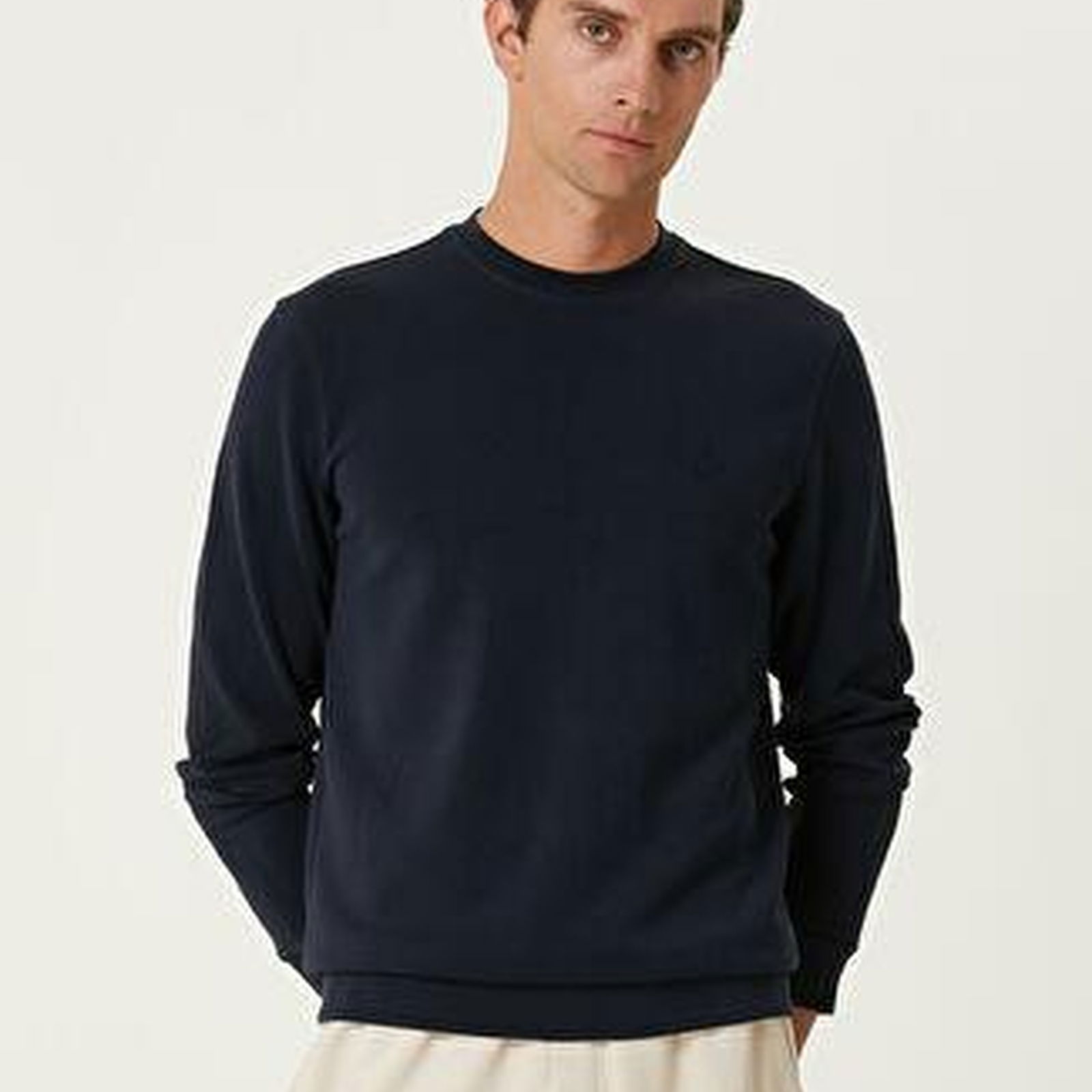 Lacivert Logo Detaylı Sweatshirt