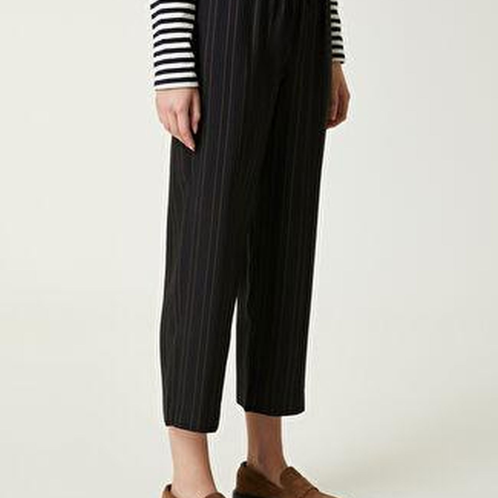 Lacivert Çizgili Pijama Pantolon