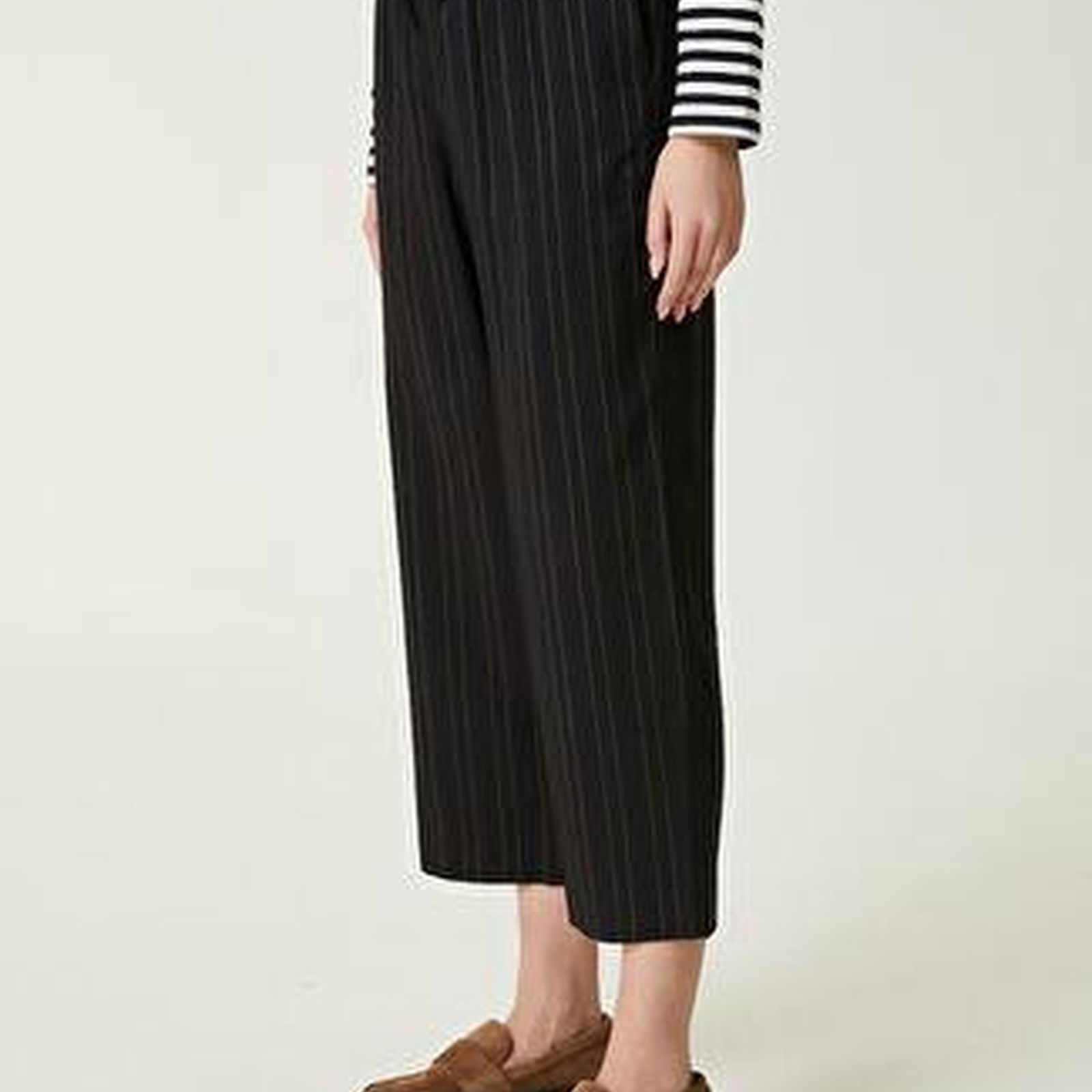 Lacivert Çizgili Pijama Pantolon