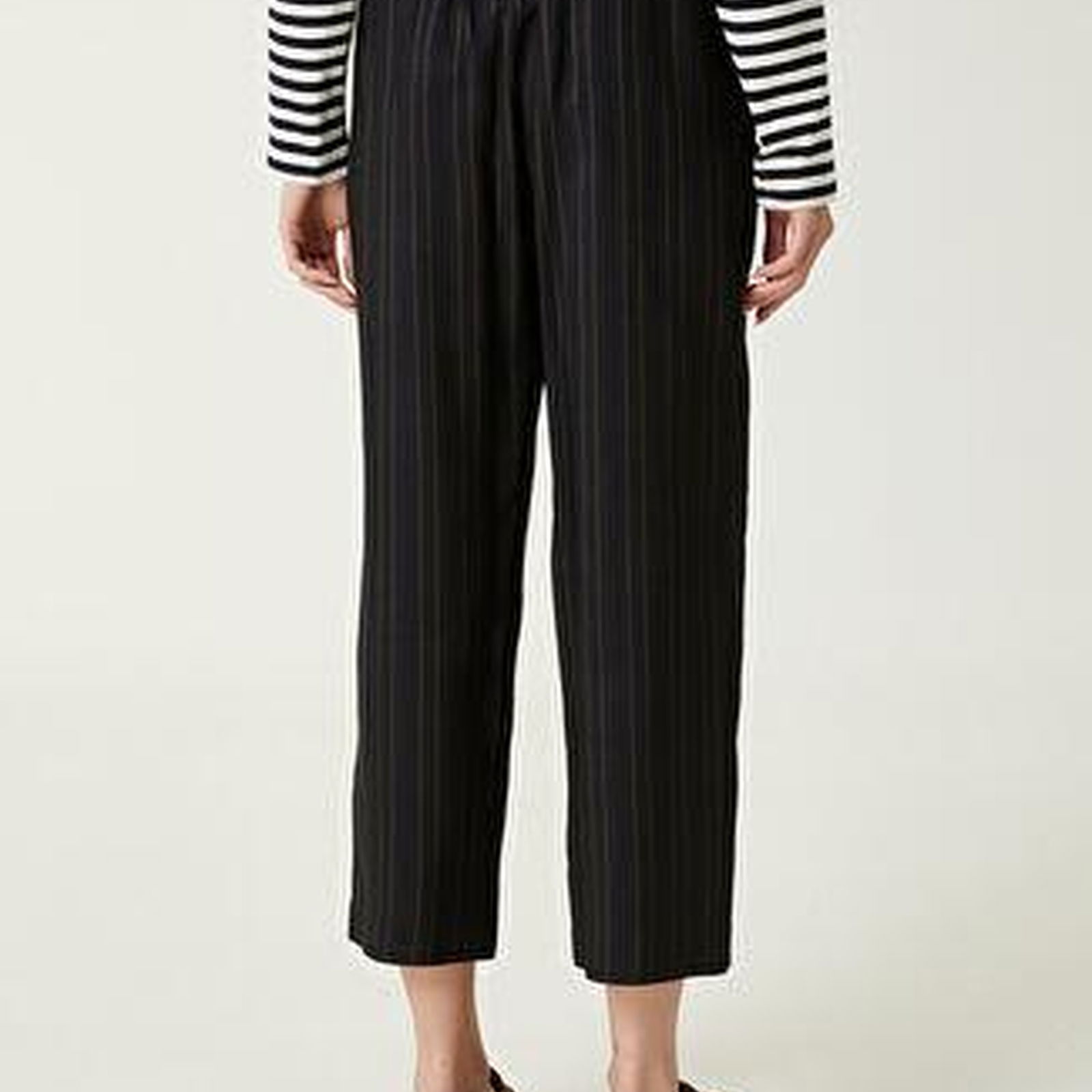 Lacivert Çizgili Pijama Pantolon