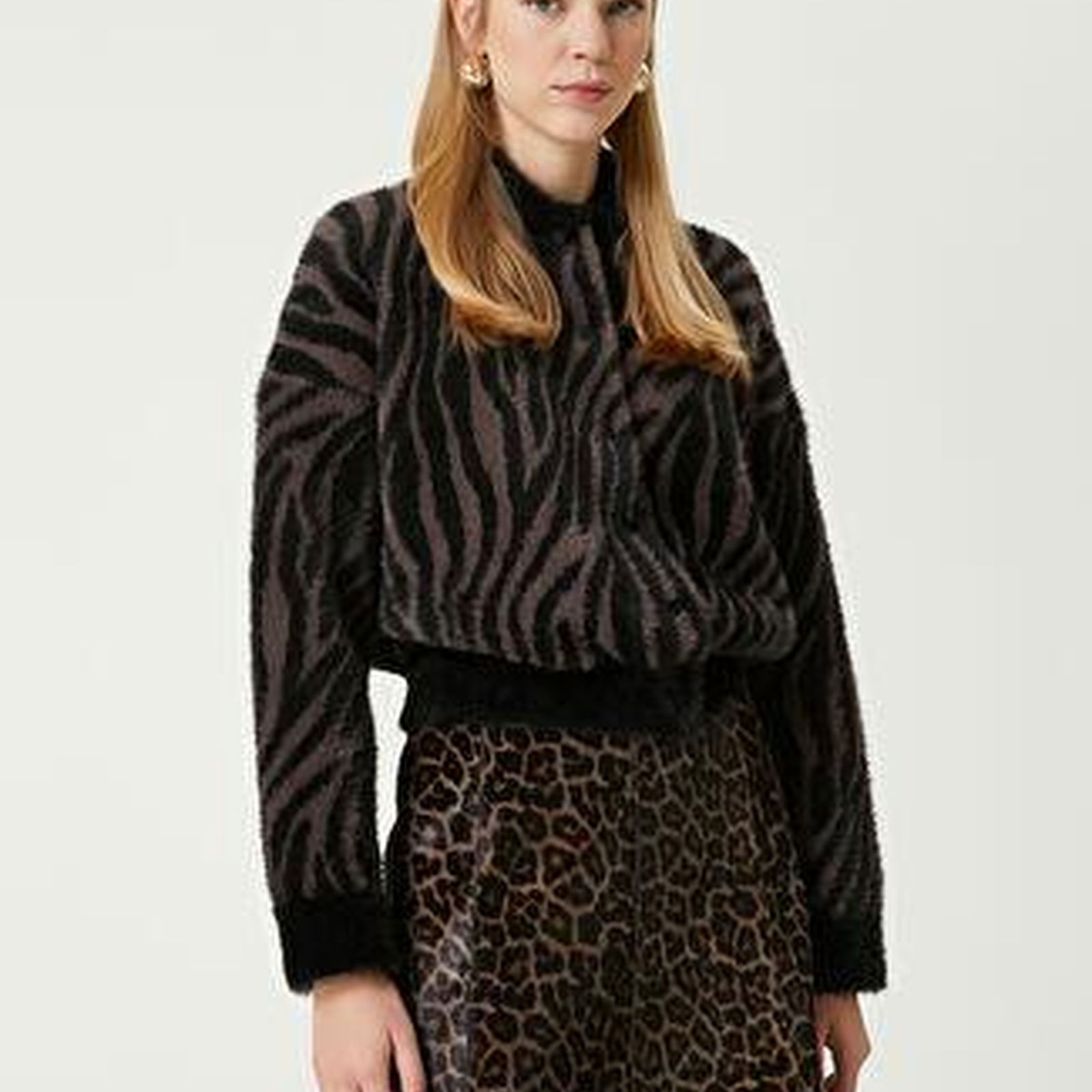 Siyah Triko Bomber