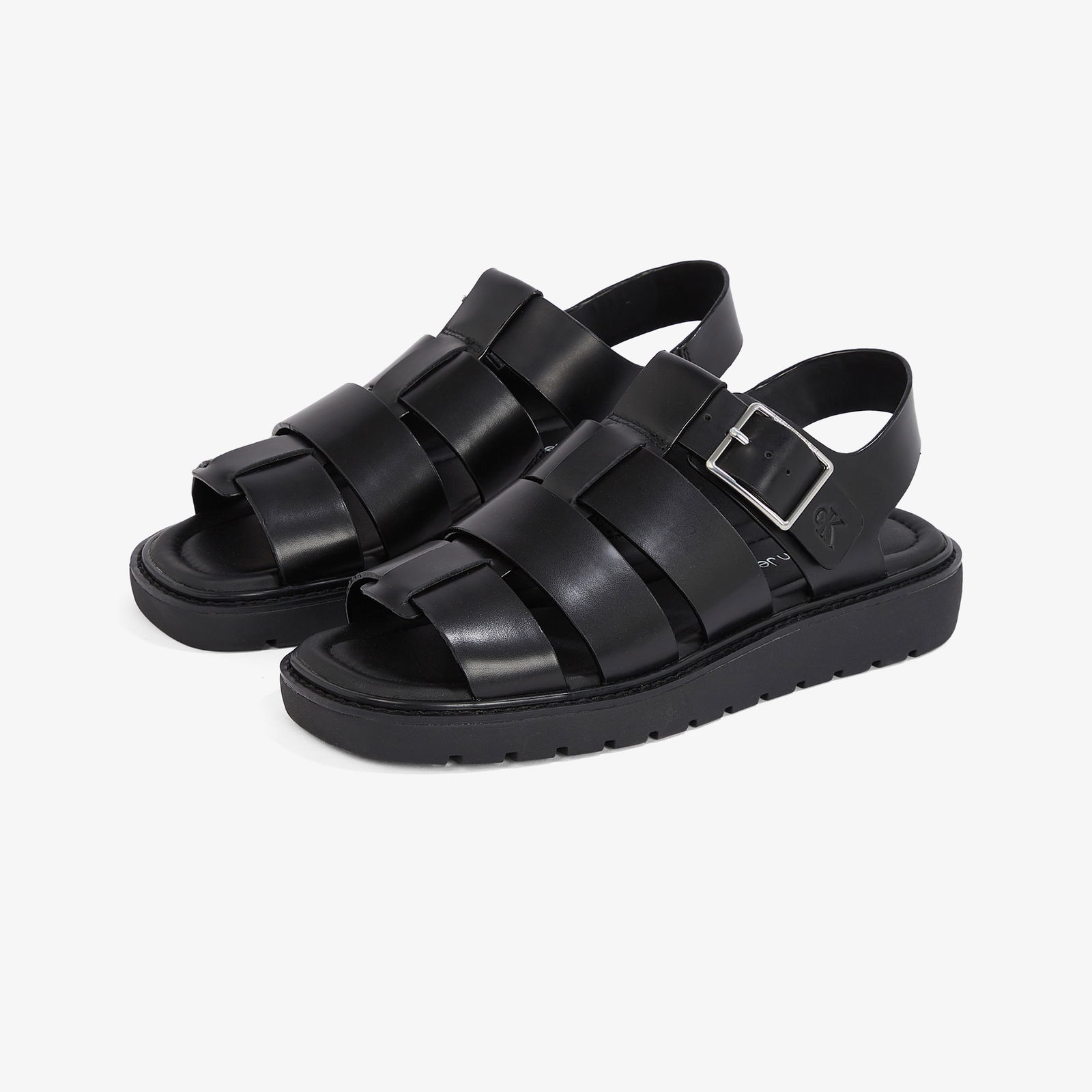 Calvin Klein Sq Molded Sdl Fisherman Mg Wn Kadın Siyah Sandalet