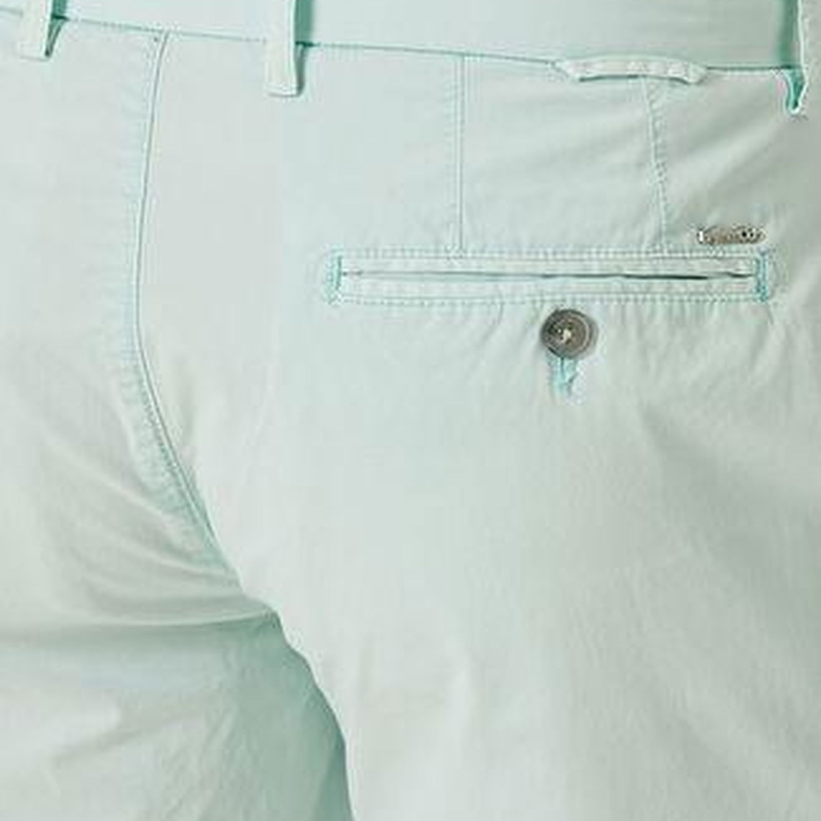 Slim Fit Turkuaz Twill Şort