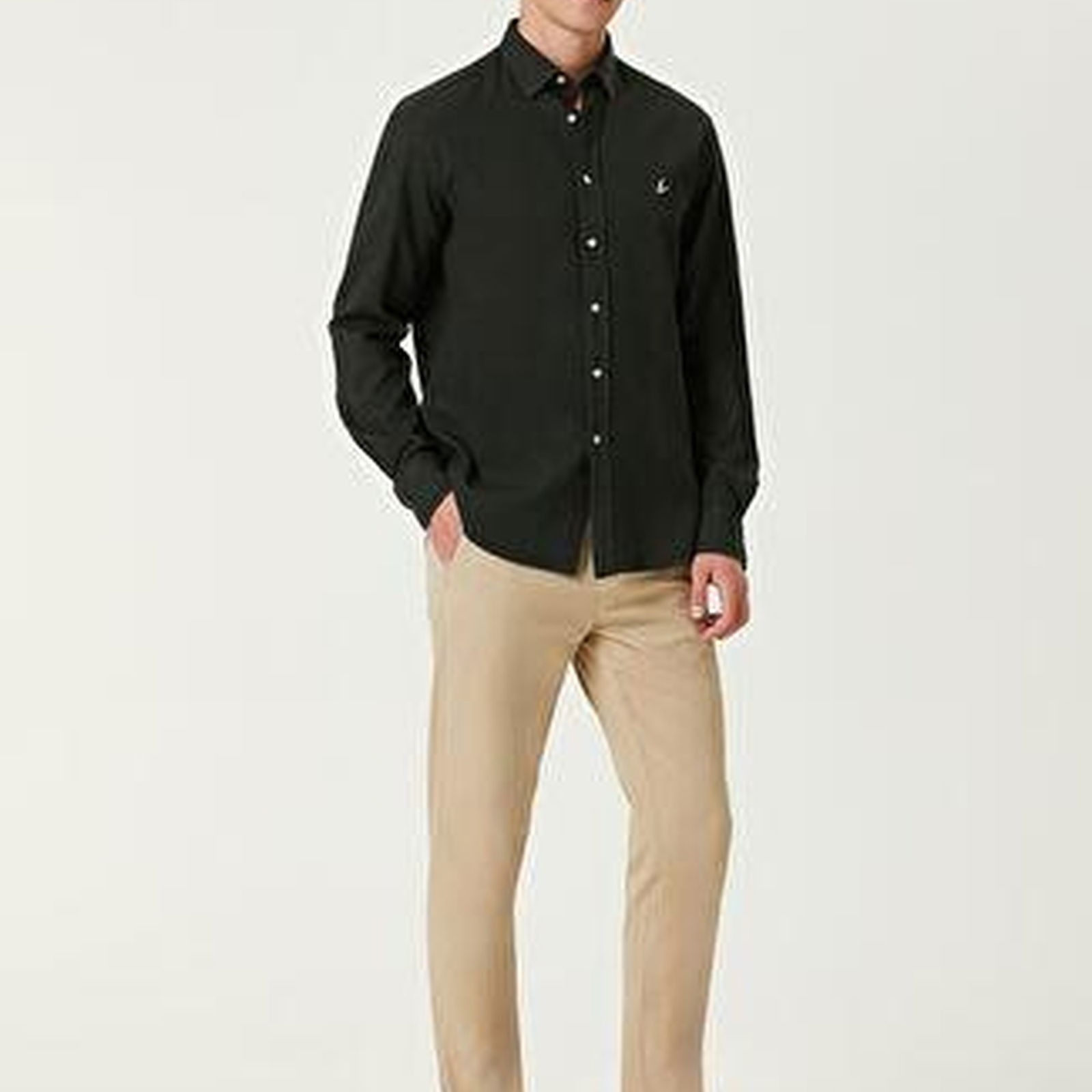Comfort Fit Haki Gömlek