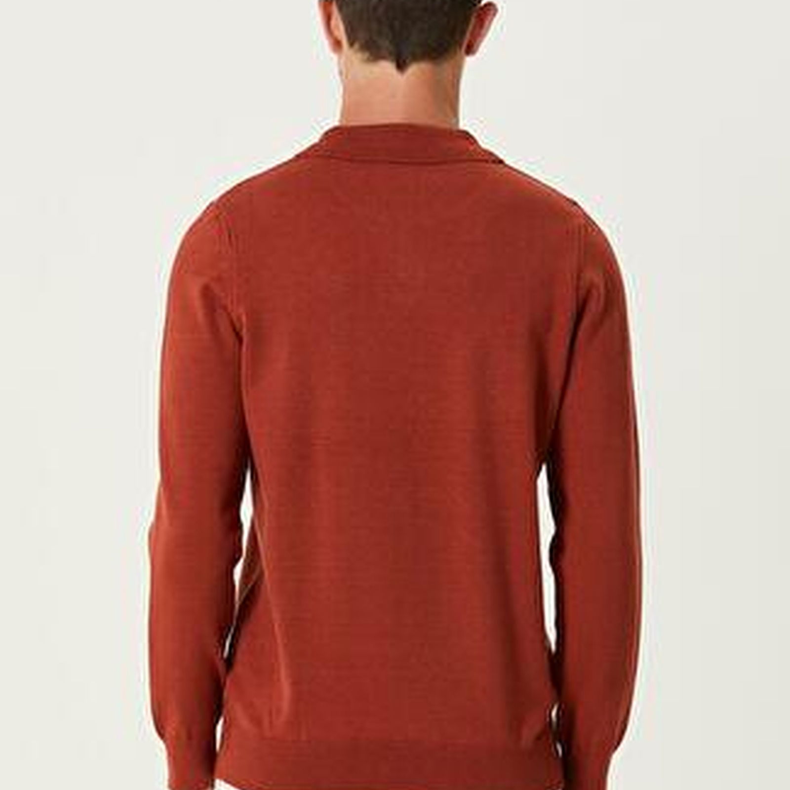 Turuncu Polo Yaka Triko