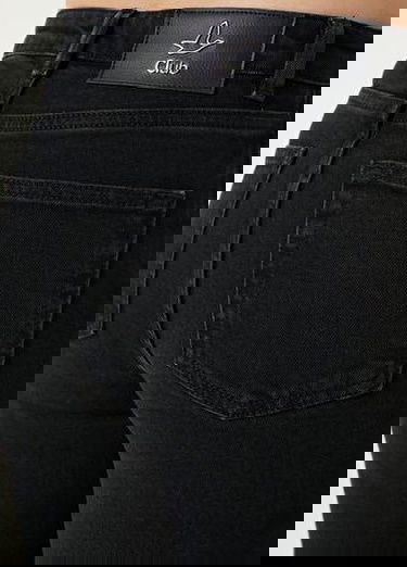  Slim Straight Fit Siyah Jean Pantolon