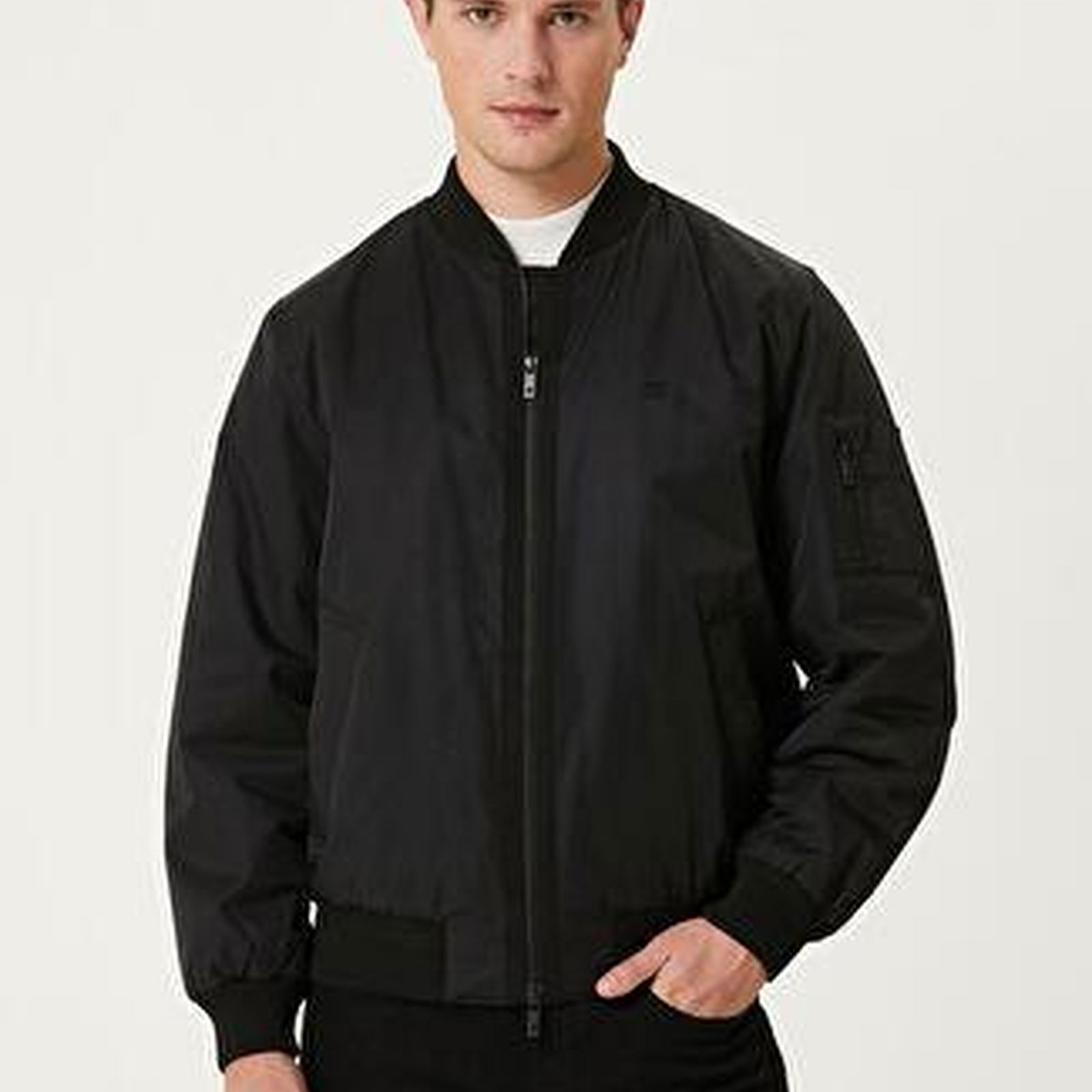 Siyah Bomber Mont