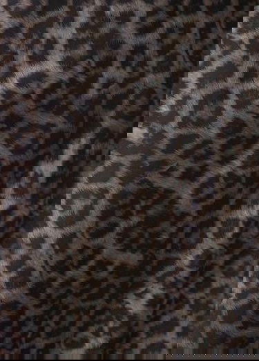 Leopar Desenli Midi Etek