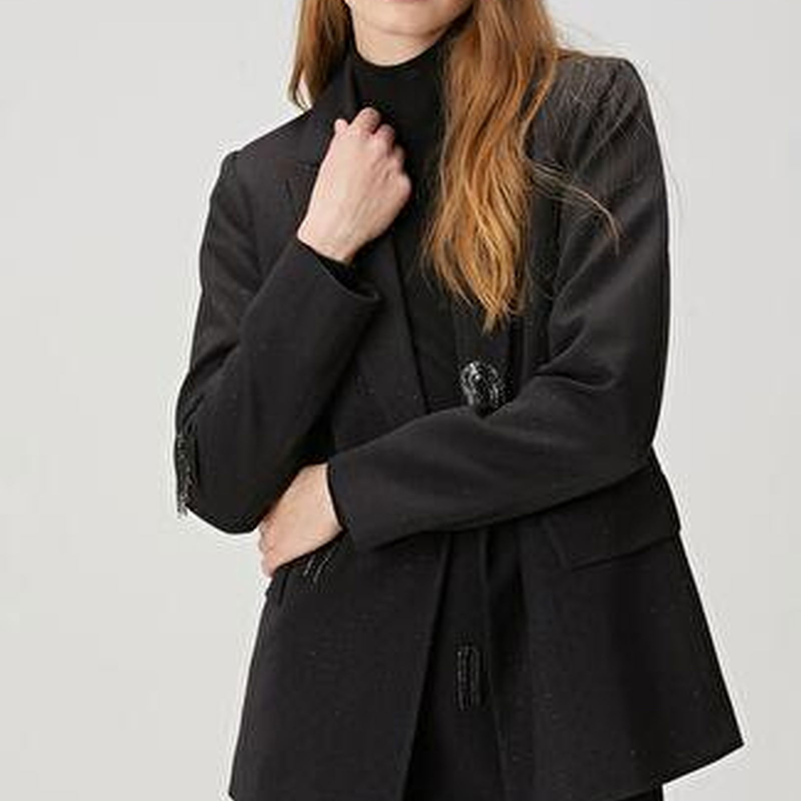 Siyah Taşlı Abiye Blazer Ceket