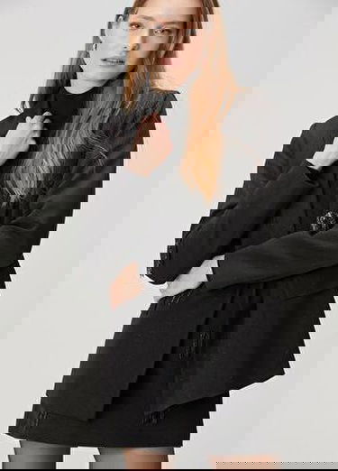  Siyah Taşlı Abiye Blazer Ceket