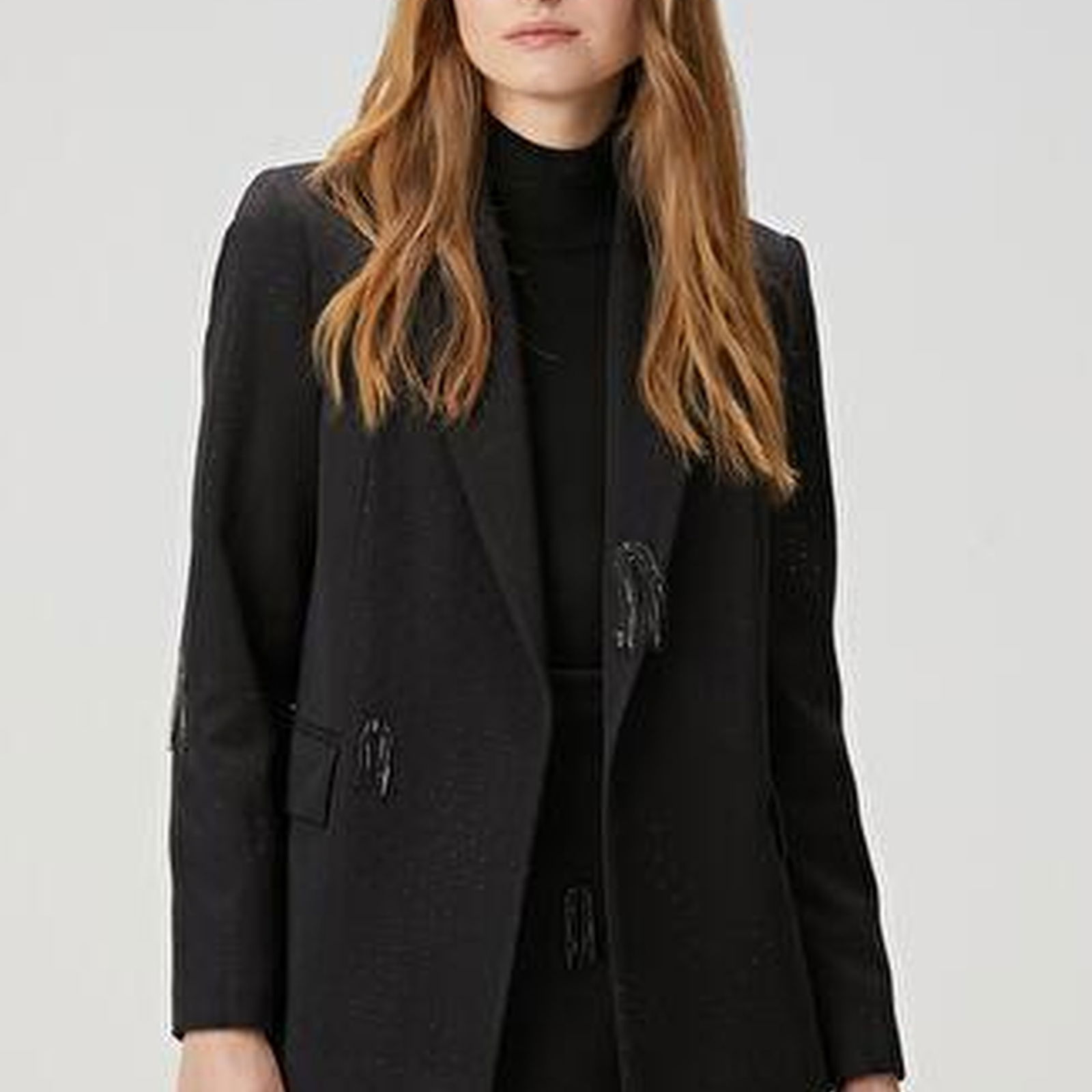 Siyah Taşlı Abiye Blazer Ceket