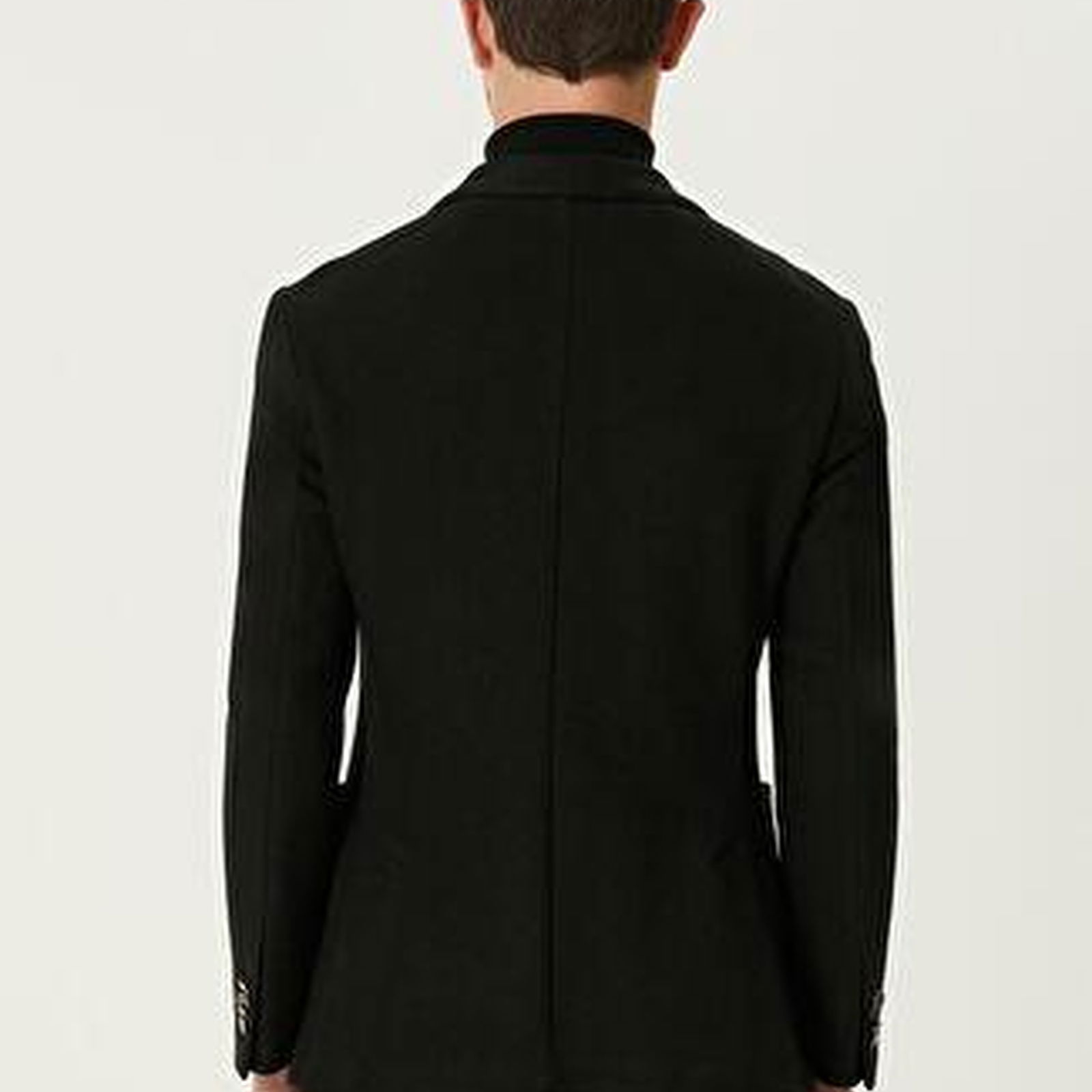 Siyah Dikiş Detaylı Blazer