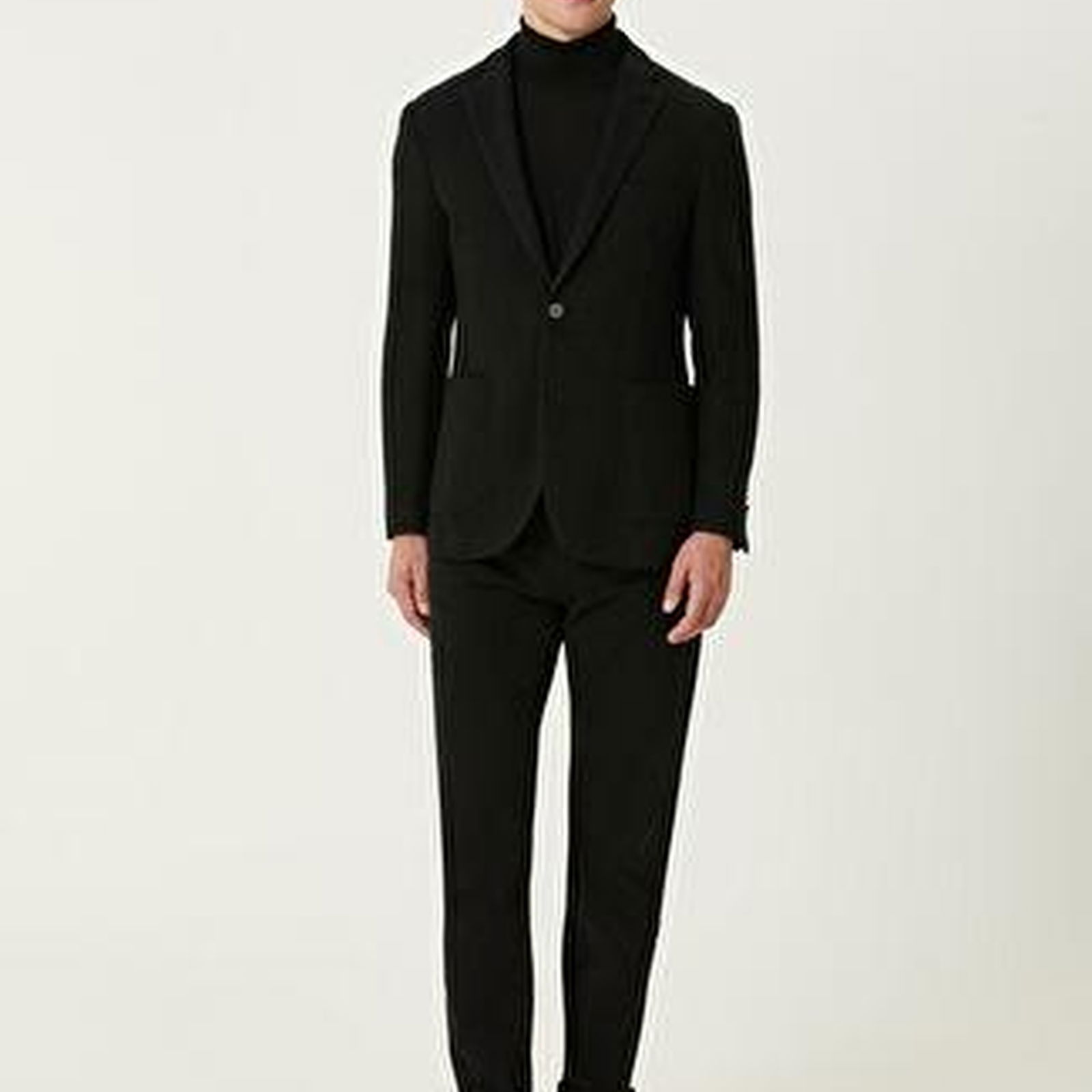 Siyah Dikiş Detaylı Blazer