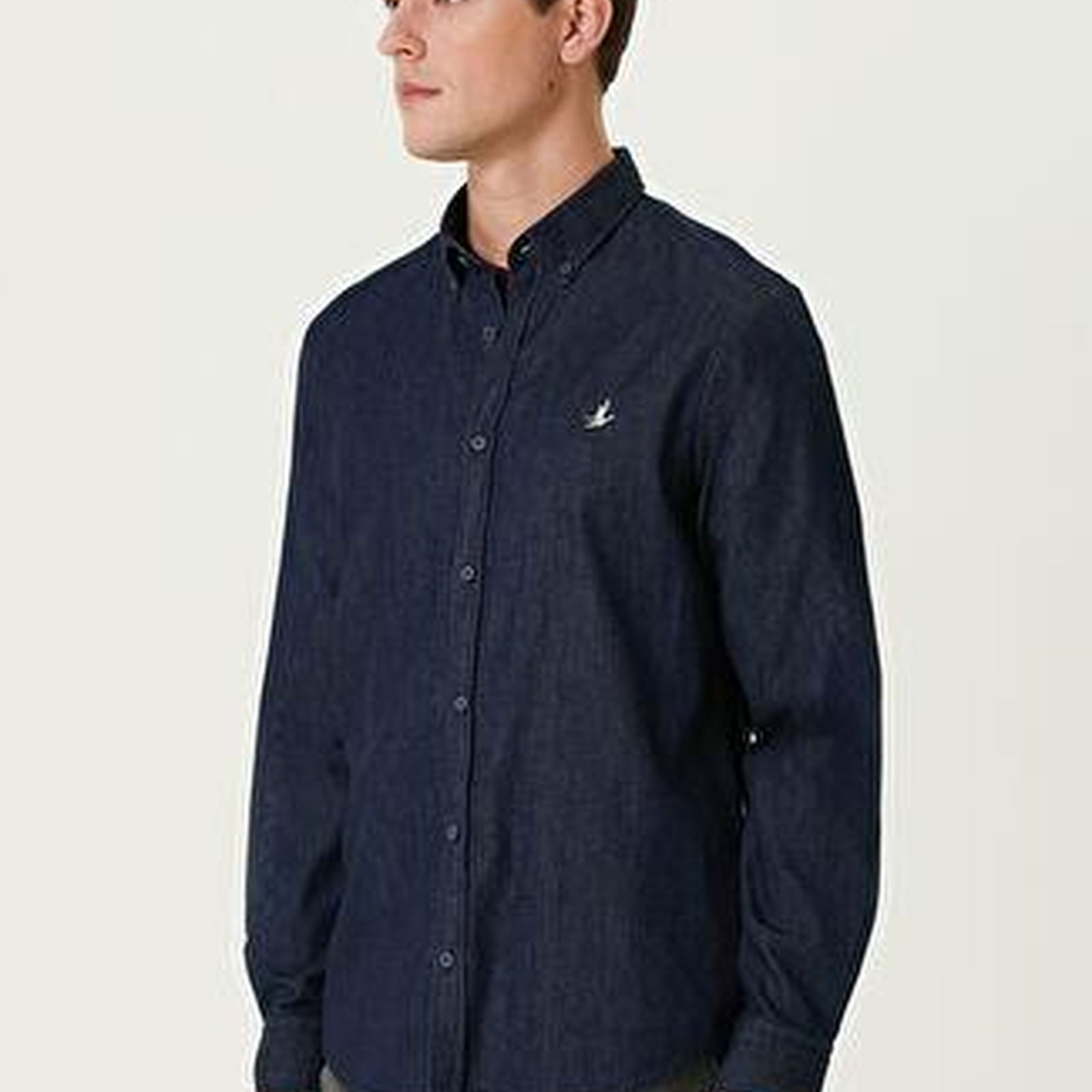Lacivert Denim Gömlek