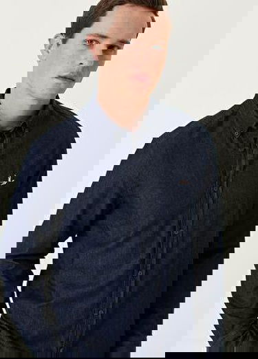  Lacivert Denim Gömlek