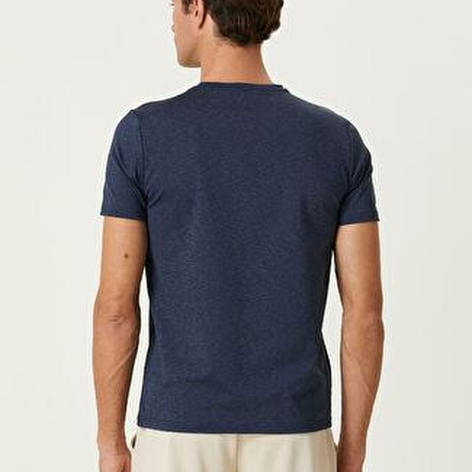 Koyu Mavi Logolu T-shirt