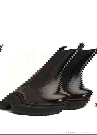  Bordo Kadın Deri Bot