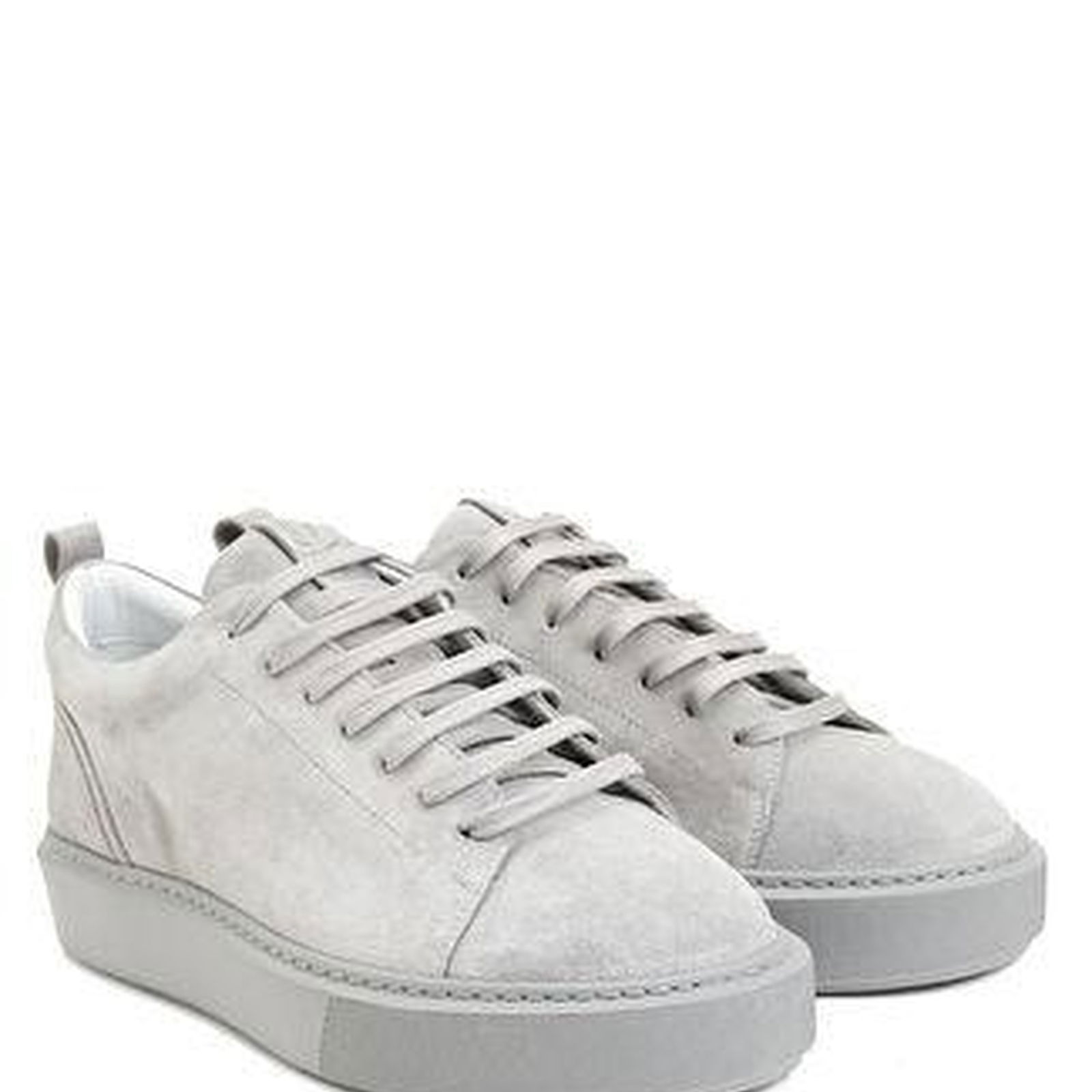 Gri Kadın Süet Sneaker
