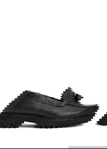  Siyah Erkek Deri Loafer
