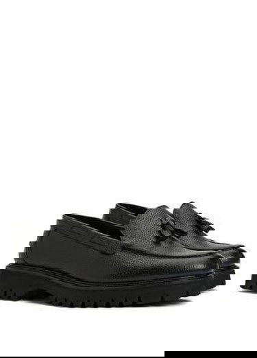  Siyah Erkek Deri Loafer