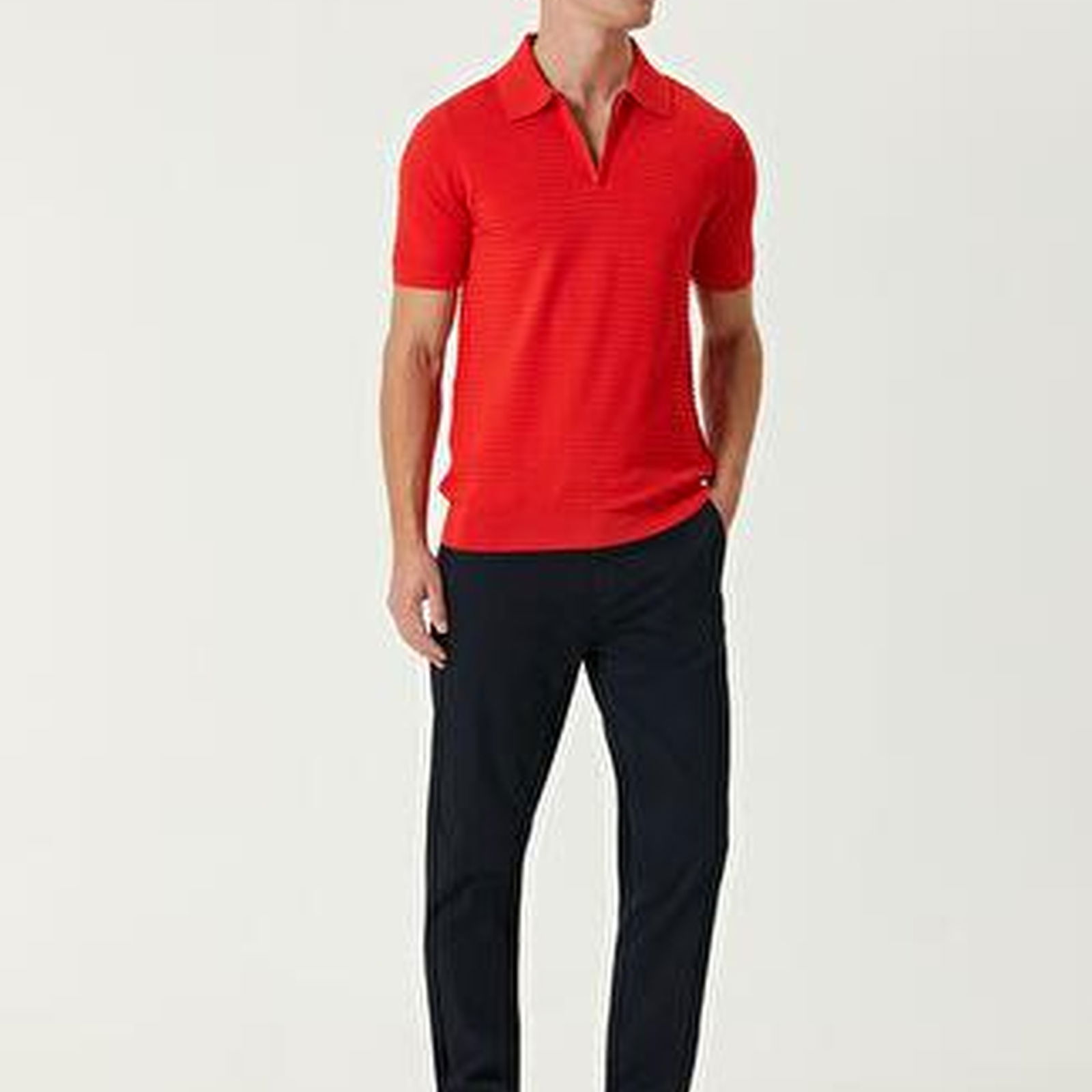 Beymen Club Erkek Nar Çiçeği Polo Yaka Kısa Kollu Triko