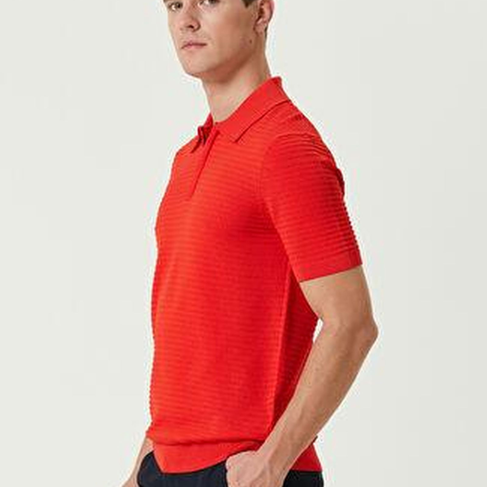 Beymen Club Erkek Nar Çiçeği Polo Yaka Kısa Kollu Triko