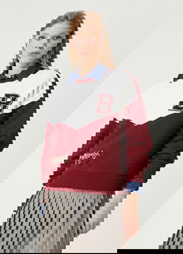  Beymen Club Kadin Kolej Bordo Taşlı Sweatshirt