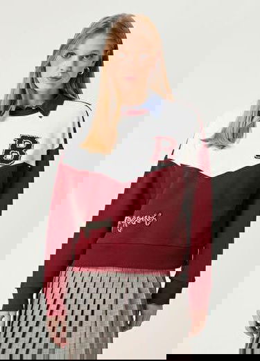 Beymen Club Kadin Kolej Bordo Taşlı Sweatshirt