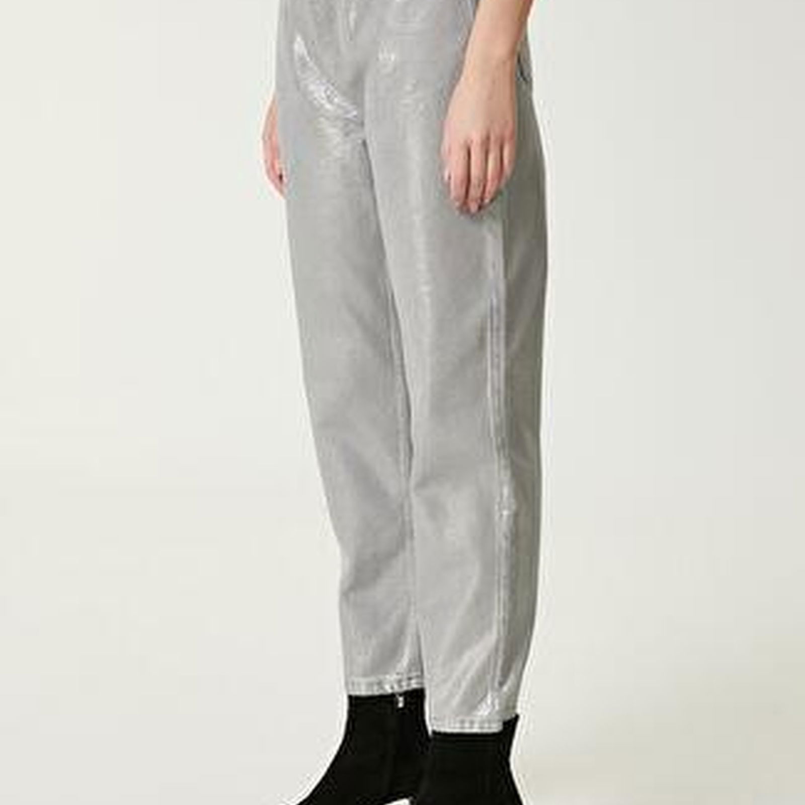 Beymen Club Kadin Mom Fit Silver Jean Pantolon