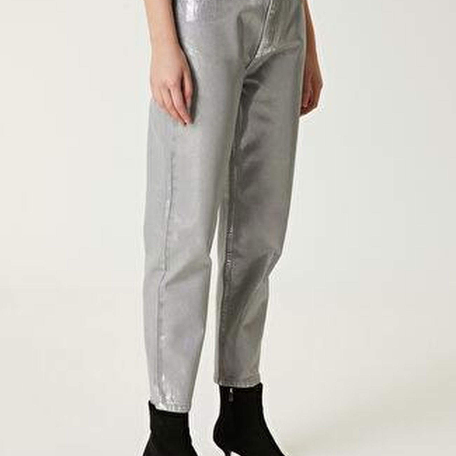 Beymen Club Kadin Mom Fit Silver Jean Pantolon