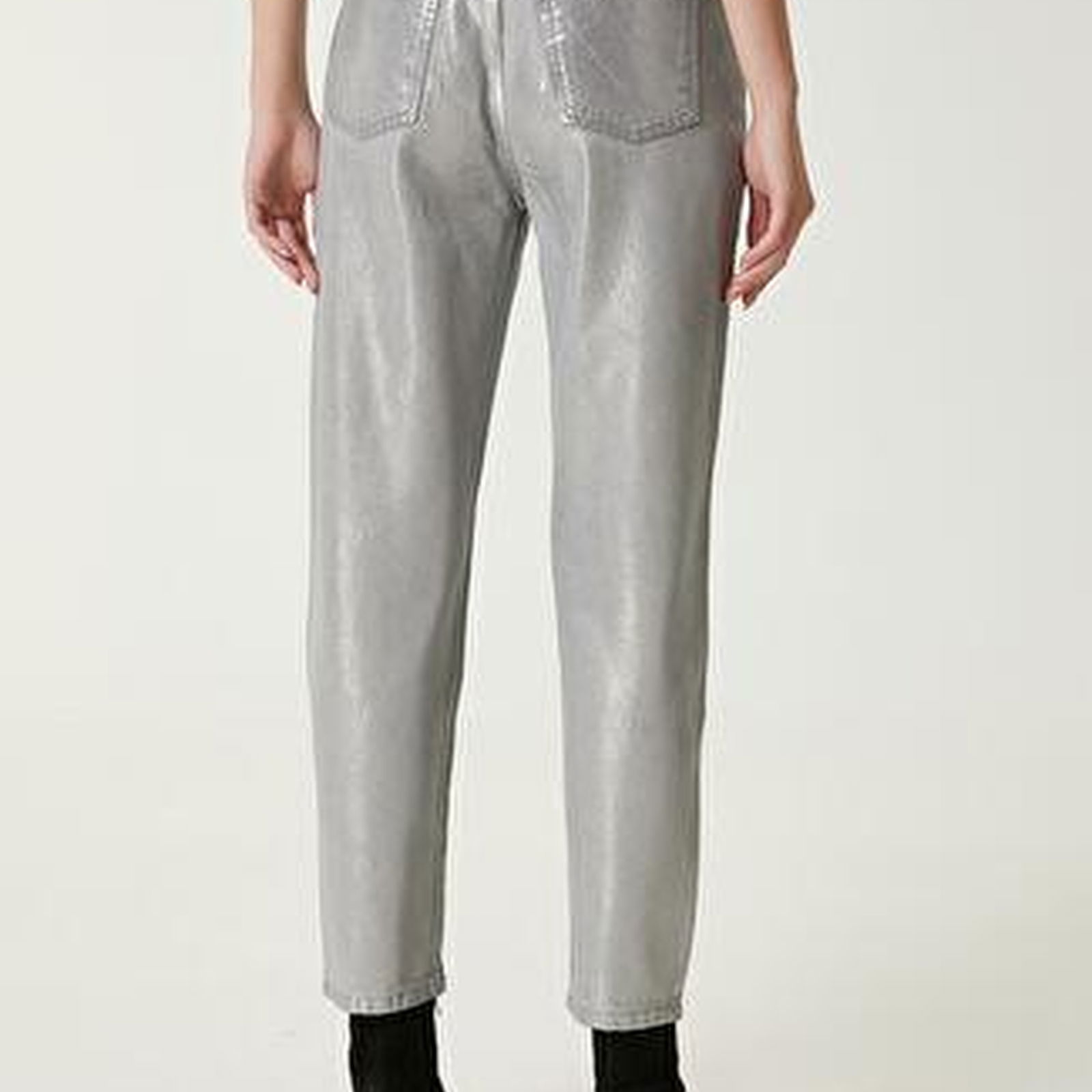 Beymen Club Kadin Mom Fit Silver Jean Pantolon