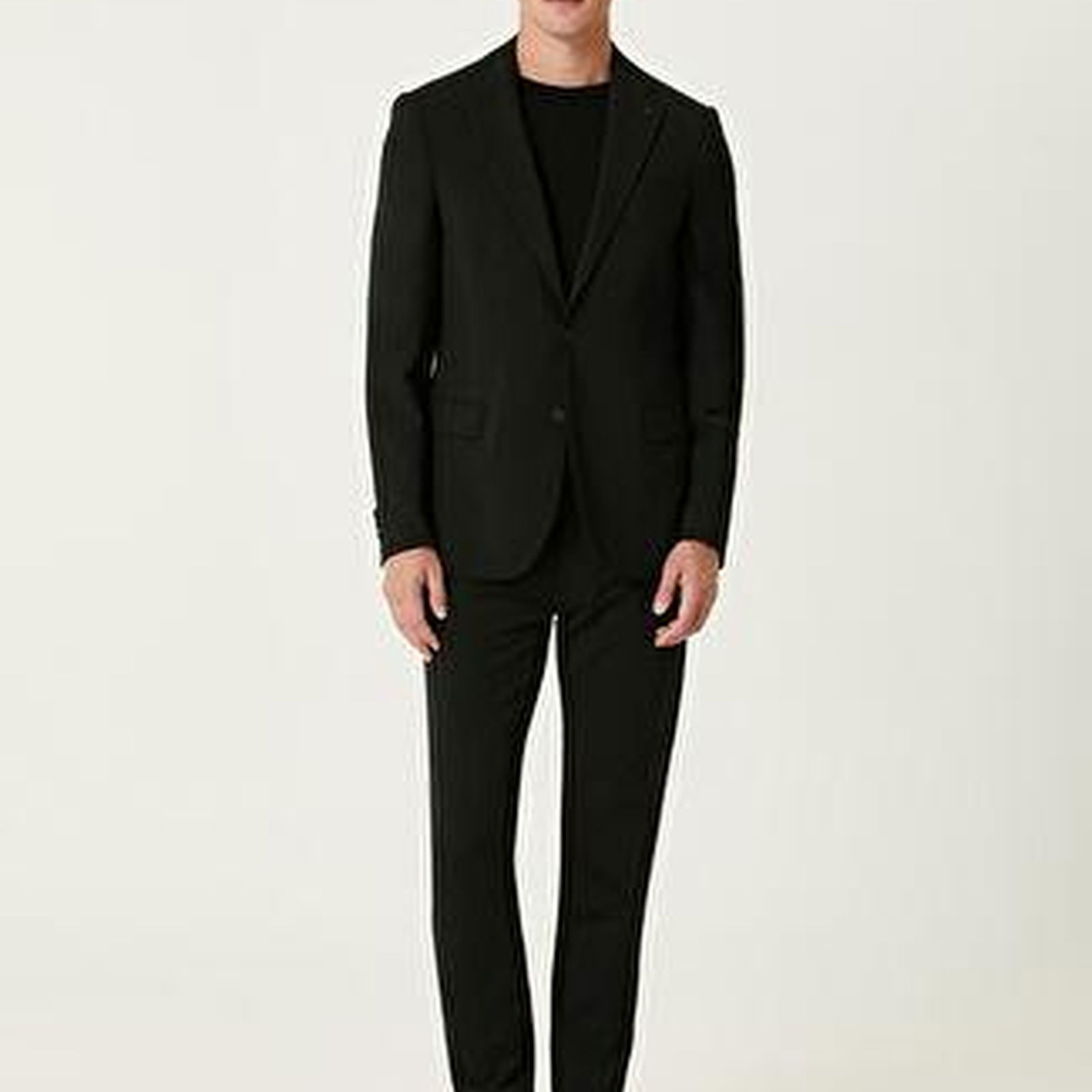Beymen Club Erkek Siyah İri Dokulu Yün Karışımlı Blazer